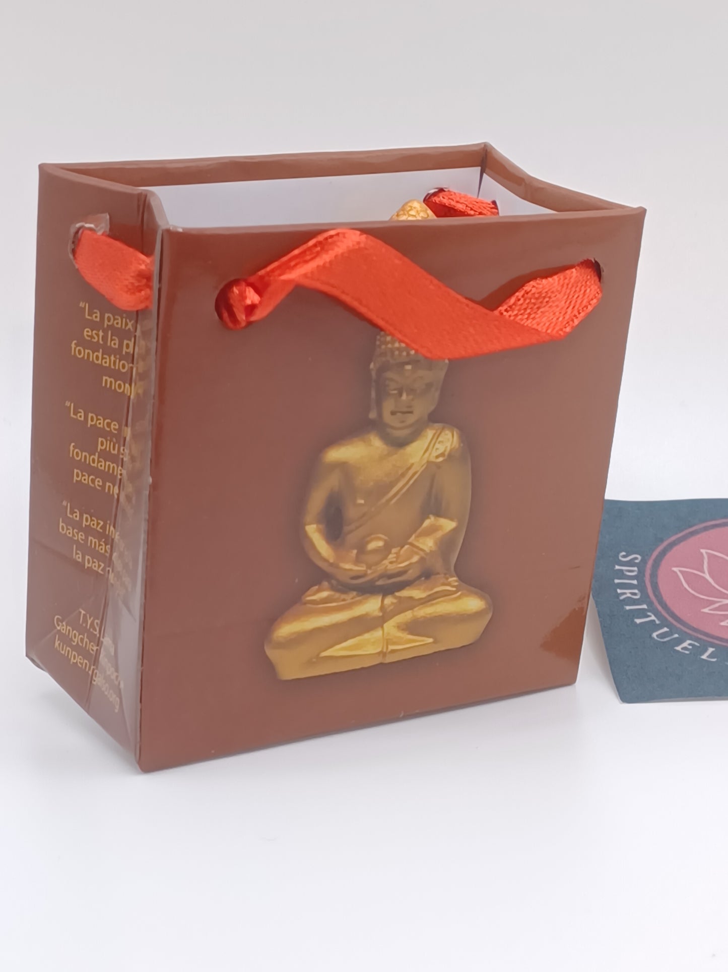 Kleiner Buddha 5 cm Höhe in Geschenktäschen Talisman