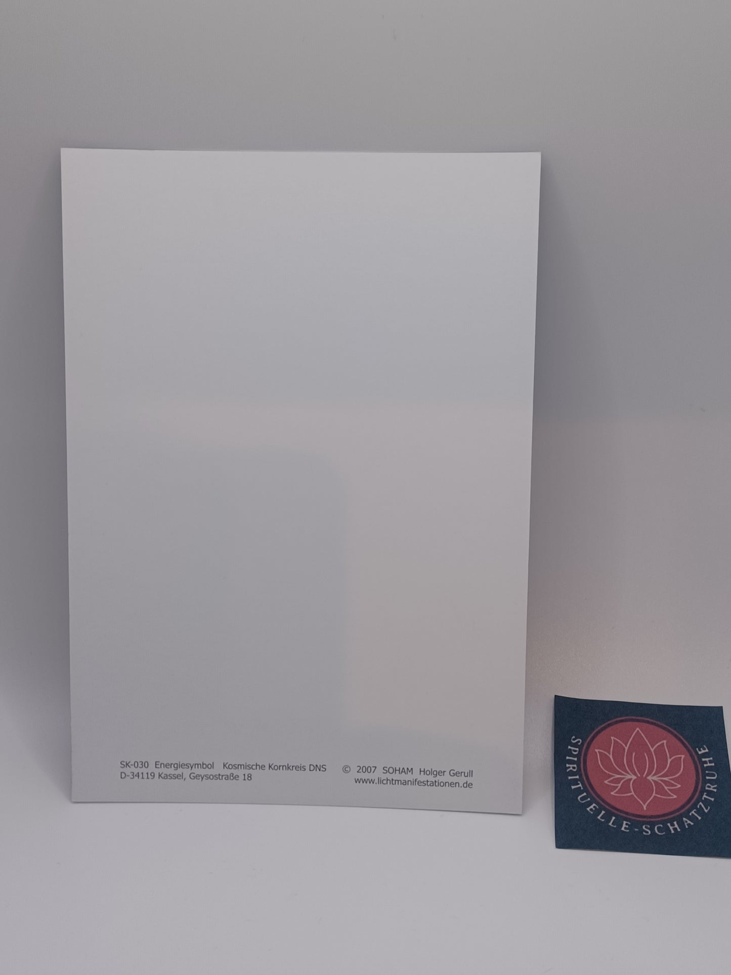 Schwingungsbild Kosmischer Kornkreis zirka 12 x 17 cm