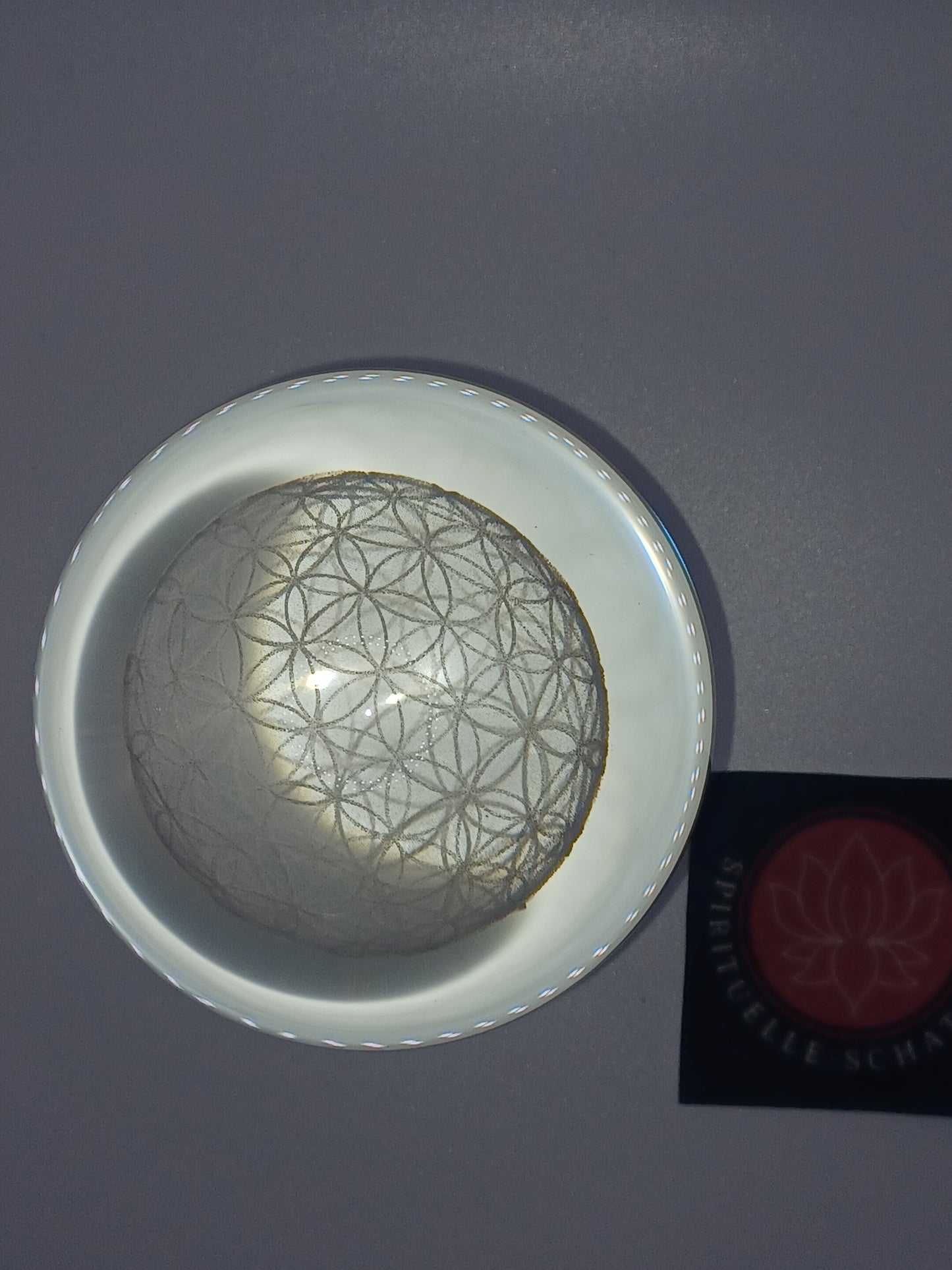 Sphärenkristall Blume des Lebens 8 cm Feng Shui