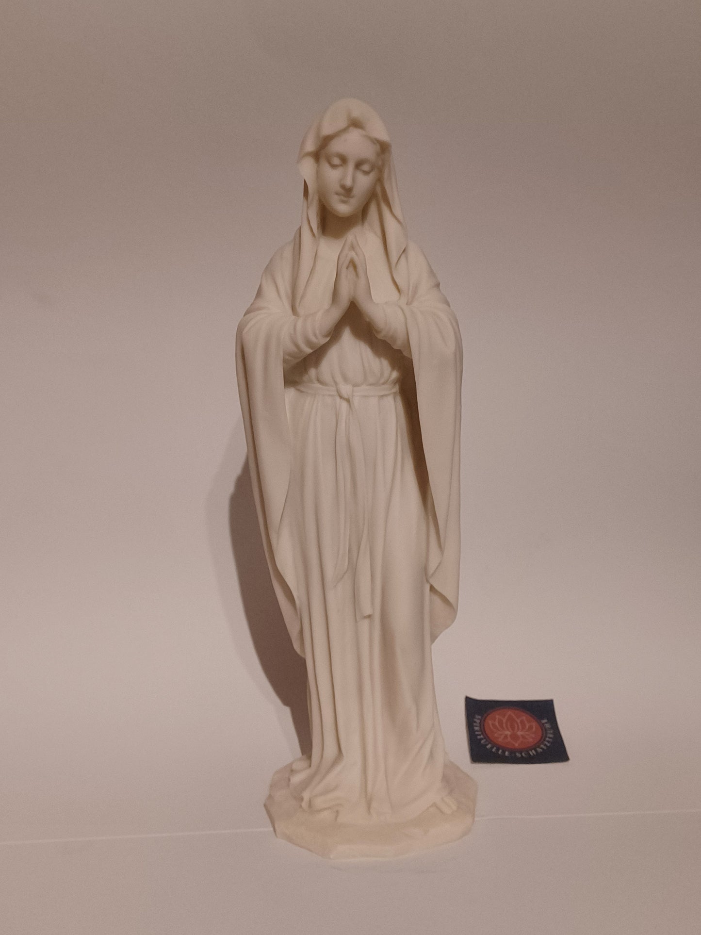 Mutter Maria Figur weiß aus Kunstharz Höhe:30 cm christlich Veronese Design