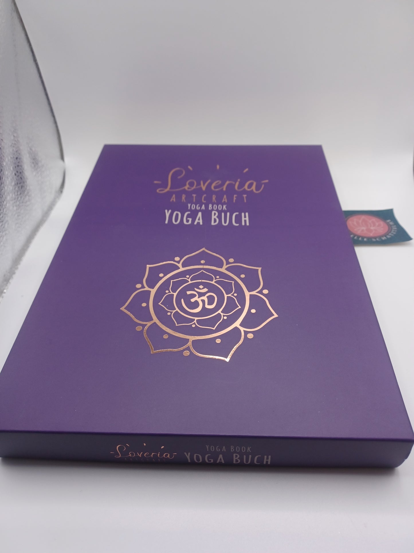 Yoga Schreibbuch Lotus DIN A5 192 Seiten in schöner Schachtel Notizbuch Loveria