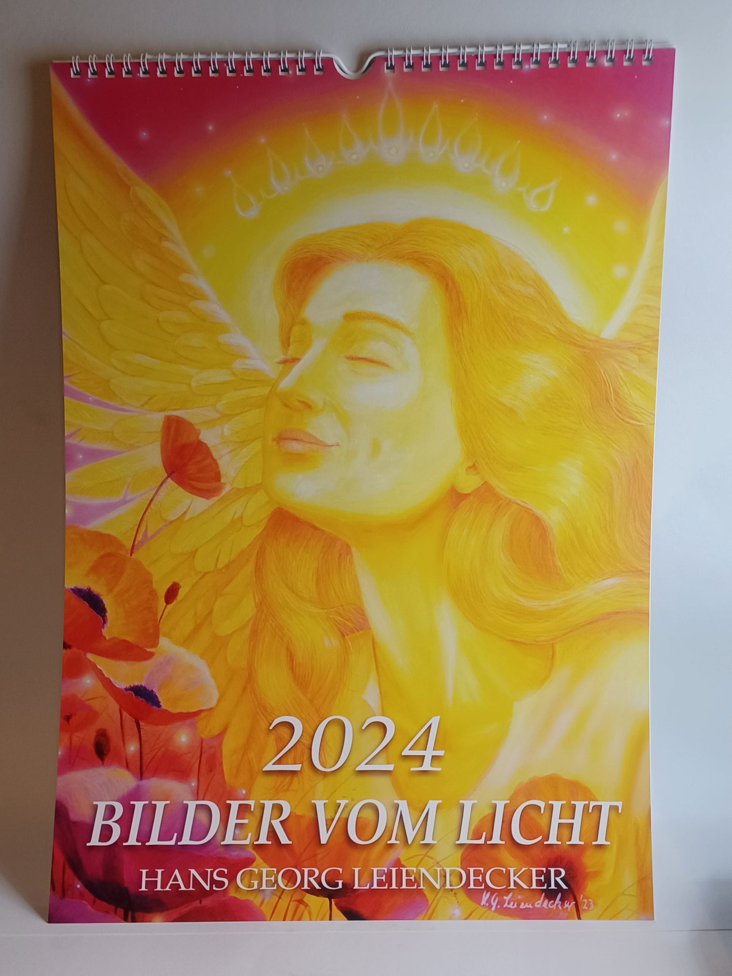 Kalender Wandkalender Bilder vom Licht 2024 H.G. Leiendecker Engel, Christus...