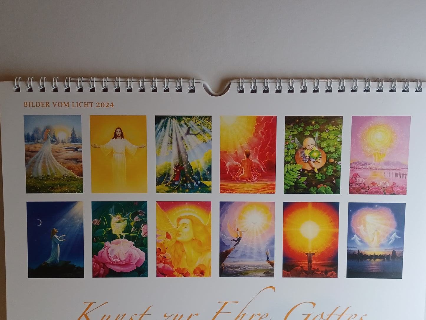 Kalender Wandkalender Bilder vom Licht 2024 H.G. Leiendecker Engel, Christus...