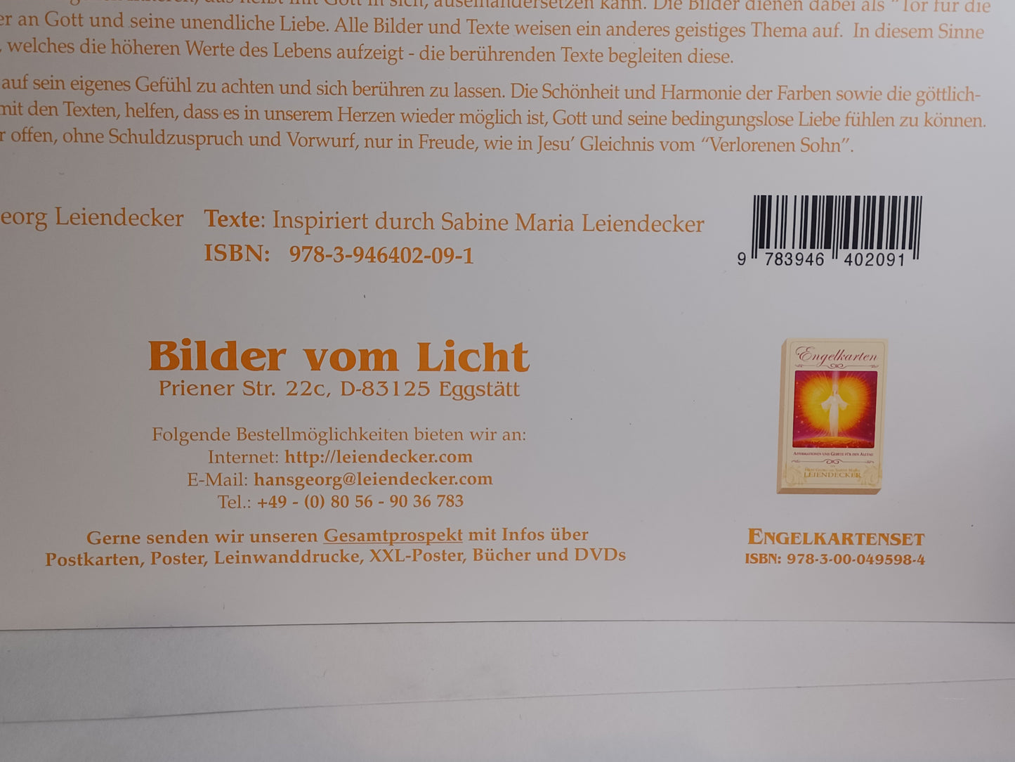 Kalender Wandkalender Bilder vom Licht 2024 H.G. Leiendecker Engel, Christus...