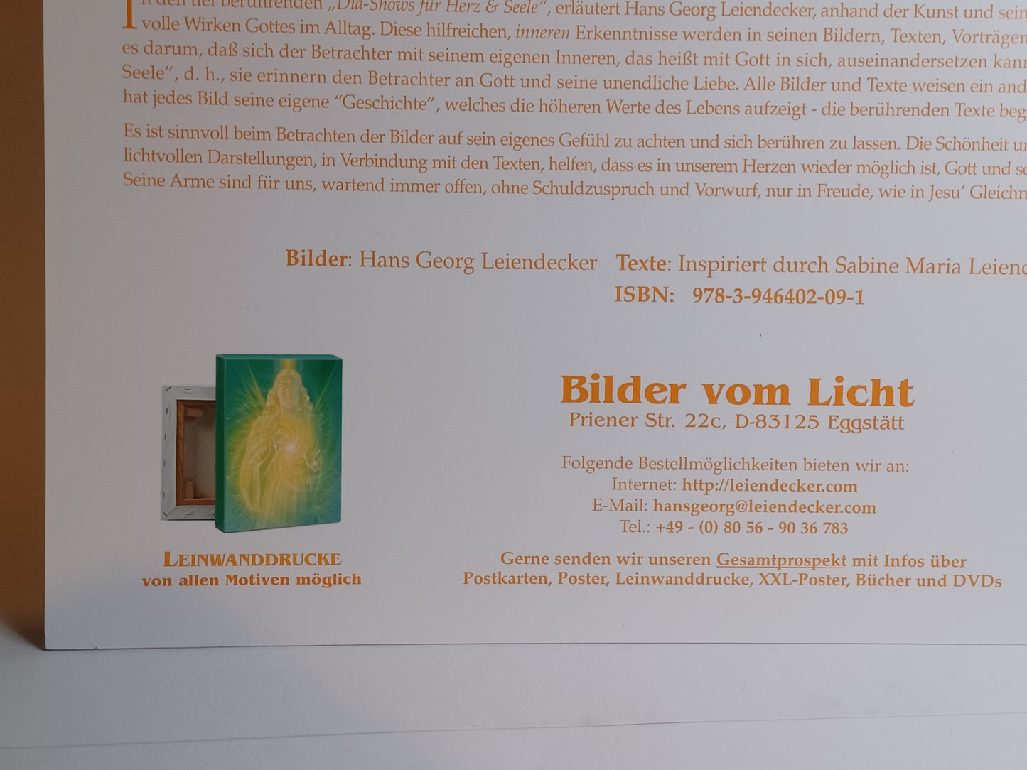 Kalender Wandkalender Bilder vom Licht 2024 H.G. Leiendecker Engel, Christus...