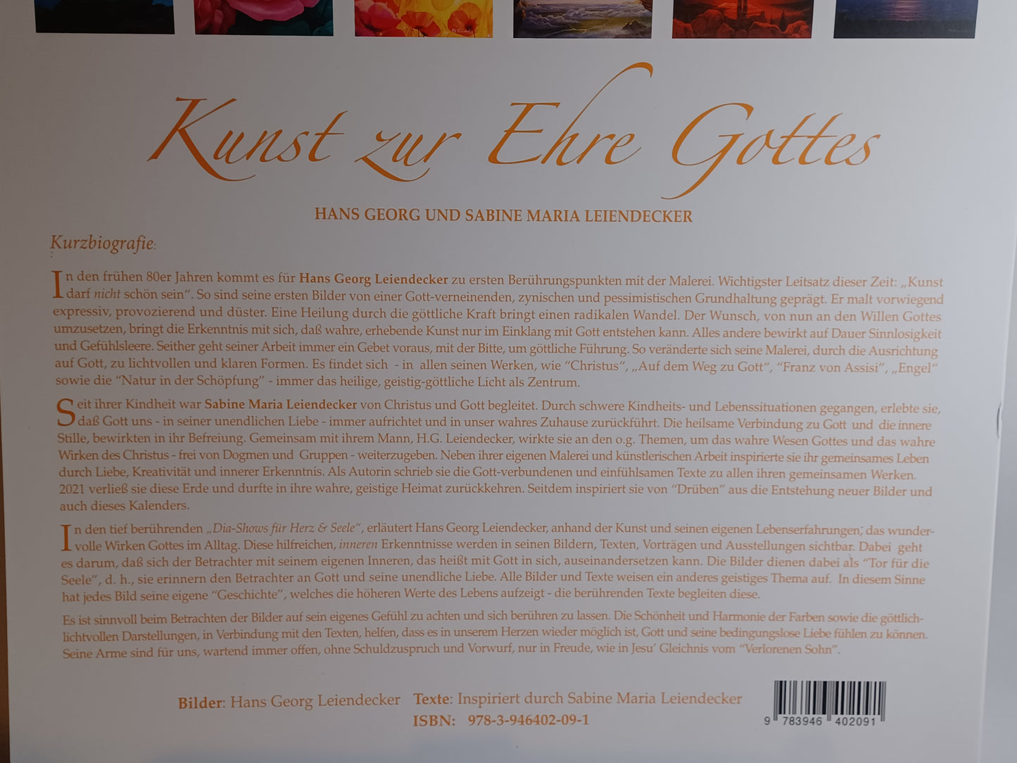 Kalender Wandkalender Bilder vom Licht 2024 H.G. Leiendecker Engel, Christus...