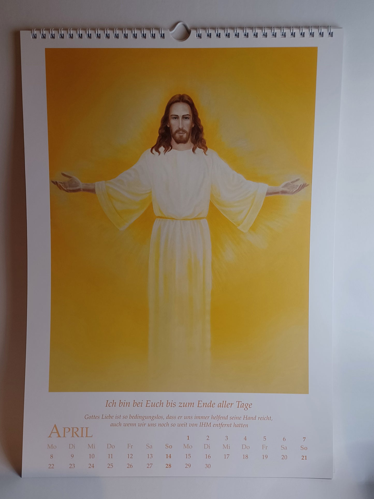 Kalender Wandkalender Bilder vom Licht 2024 H.G. Leiendecker Engel, Christus...
