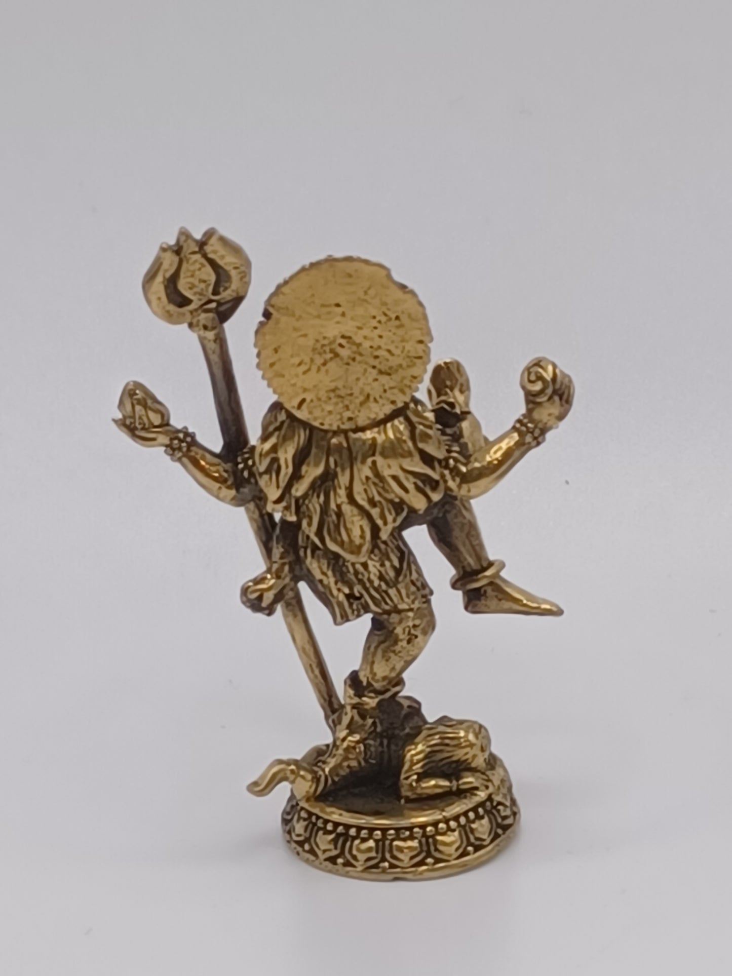 Shiva tanzend Messing 4 cm Figur Gottheit Feng Shui Altar Figur
