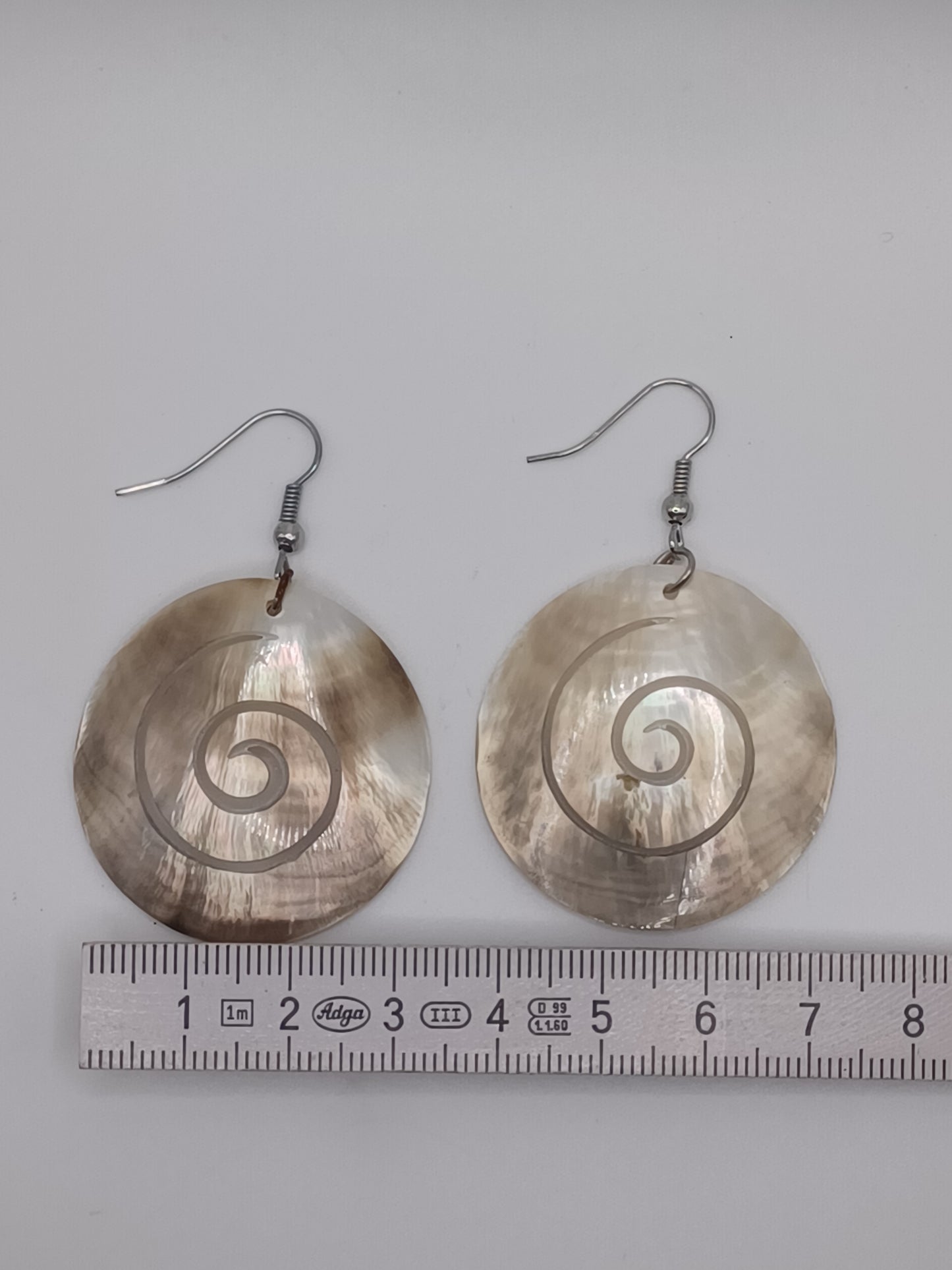 Muschel Ohrringe Spirale 2 er Set
