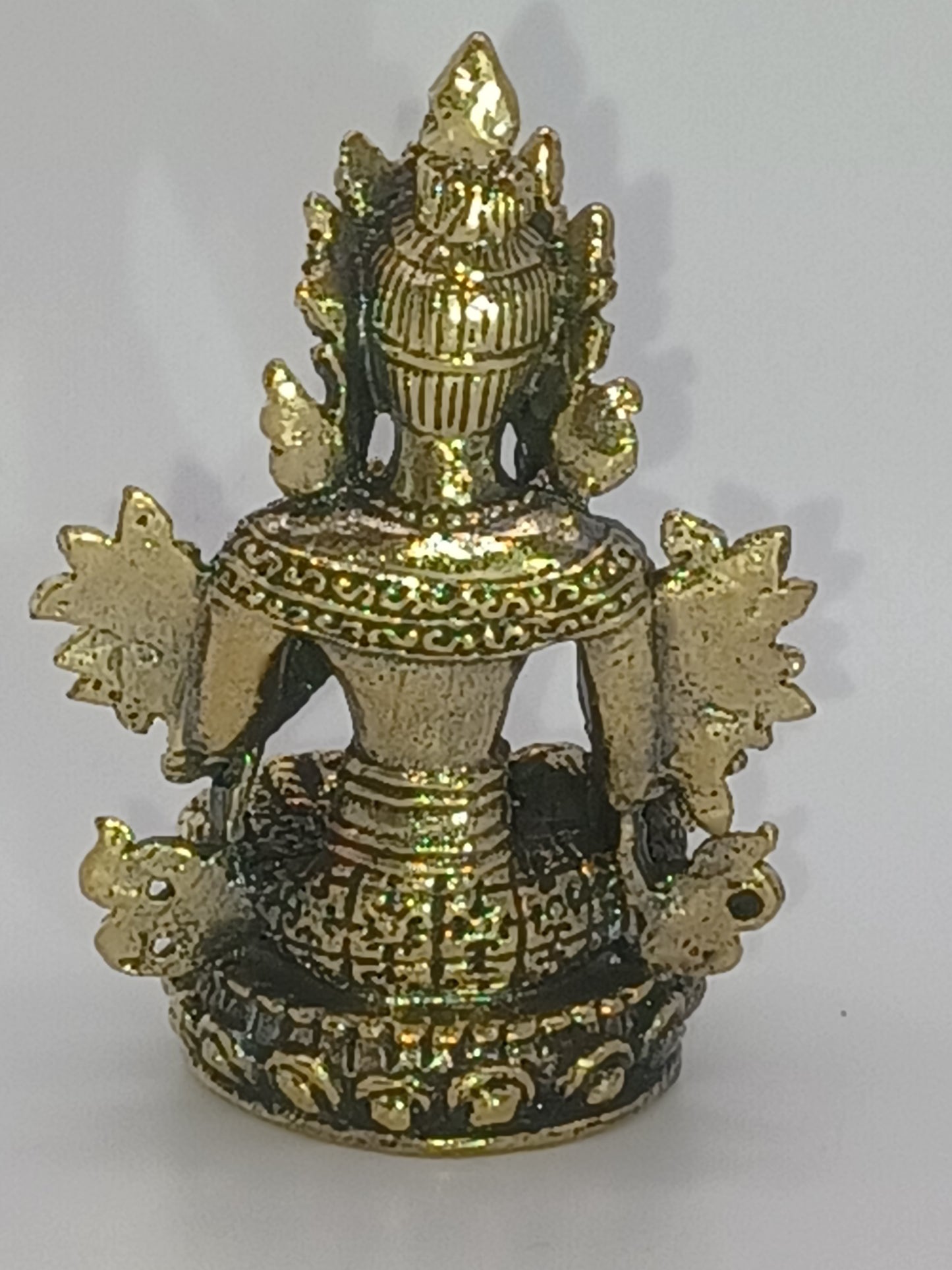 Weiße Tara Messing 3 x 5 cm Buddha Buddhismus Meditation Erleuchtung