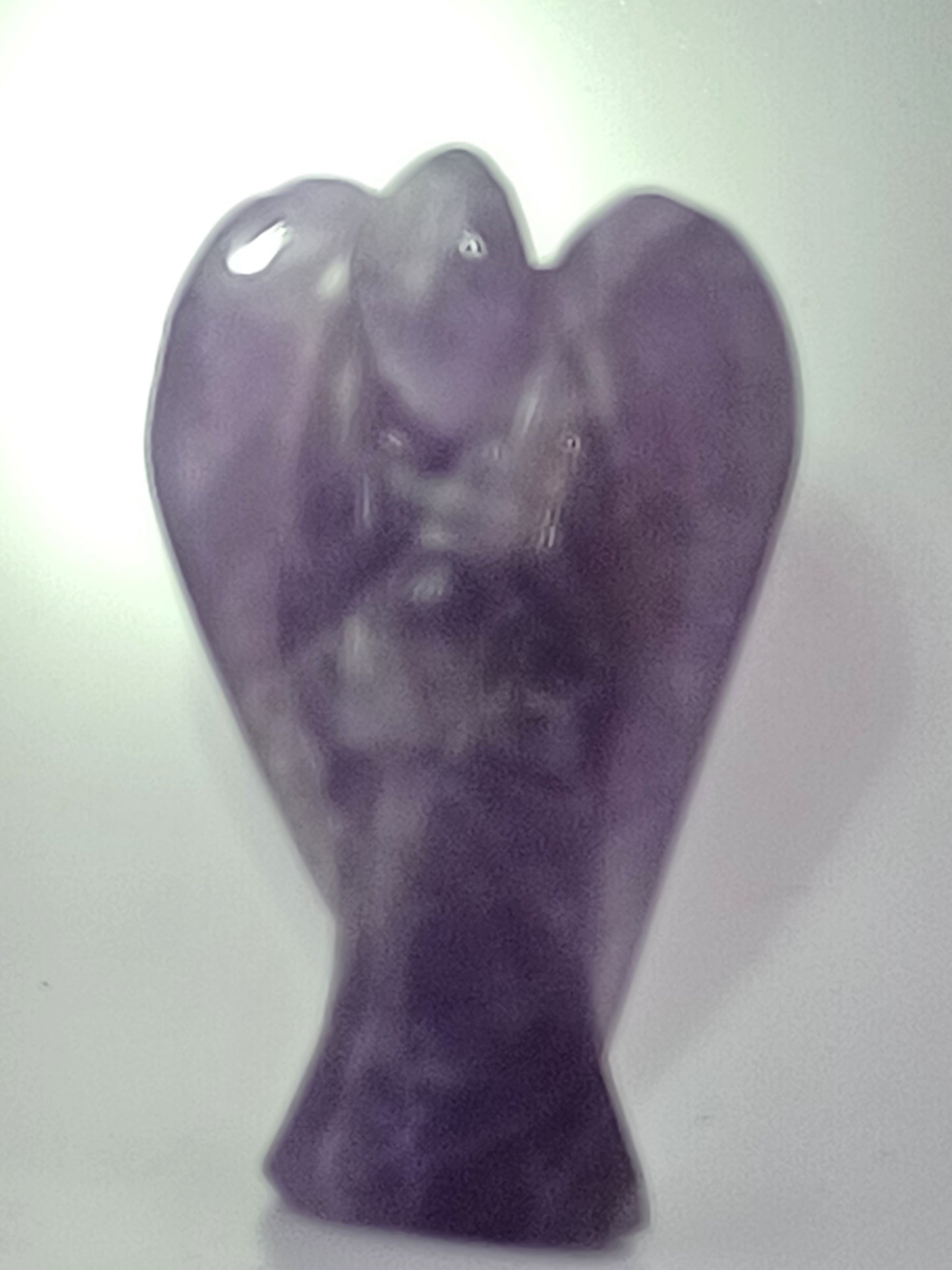 Engelchen aus Amethyst Höhe ca. 4 cm in Goldbox Engel Schutzengel Trost