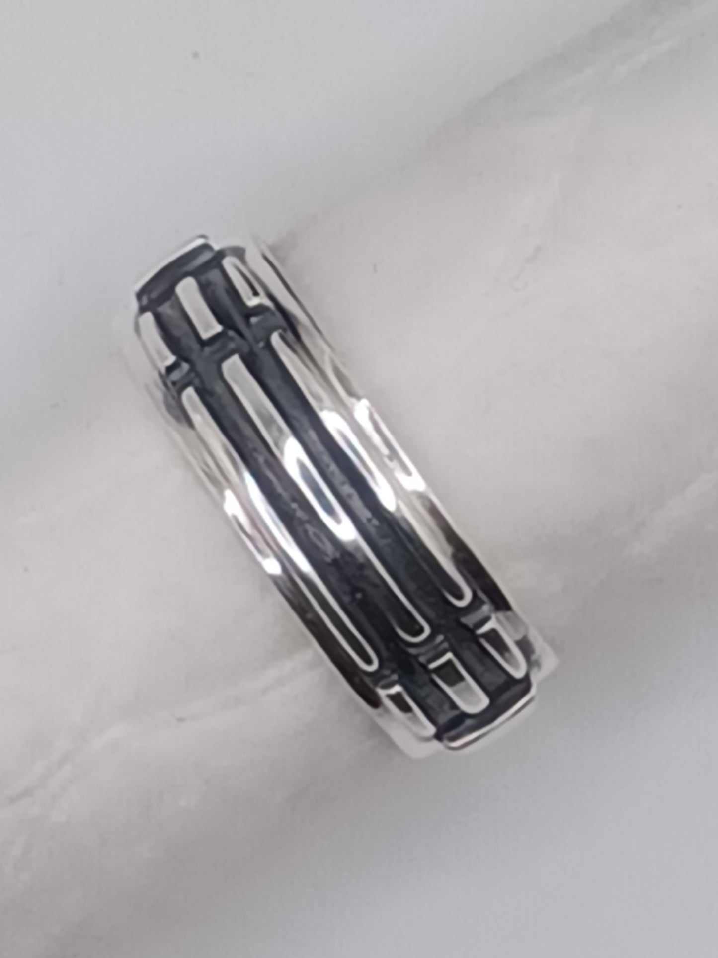 Atlantis Ring Herrengröße offen, 925 Sterling Silber verstellbar Atlantisring