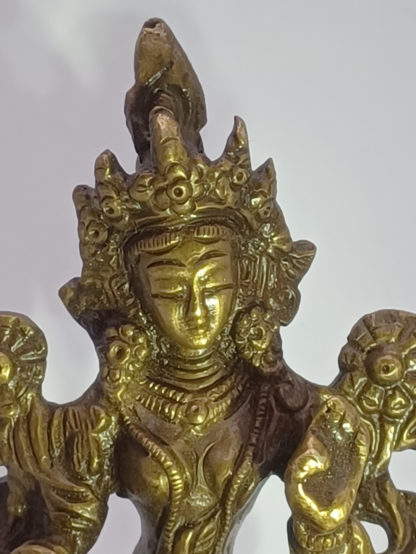 Grüne Tara 9,5 cm Messing Schutz Feng Shui Altarfiguren Schutzpatron