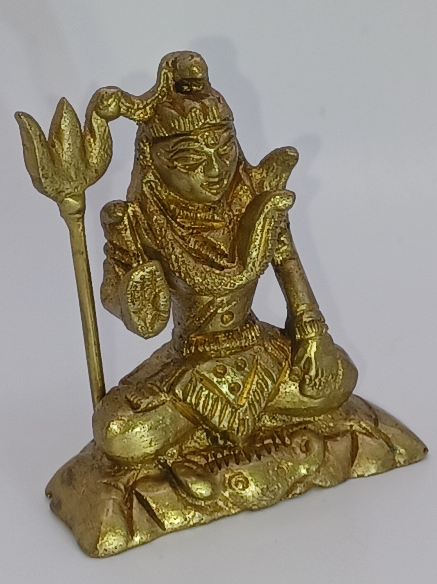 Shiva 6 cm Messing 90g Feng Shui Gottheit Altarfigur Statue Skulptur Figur