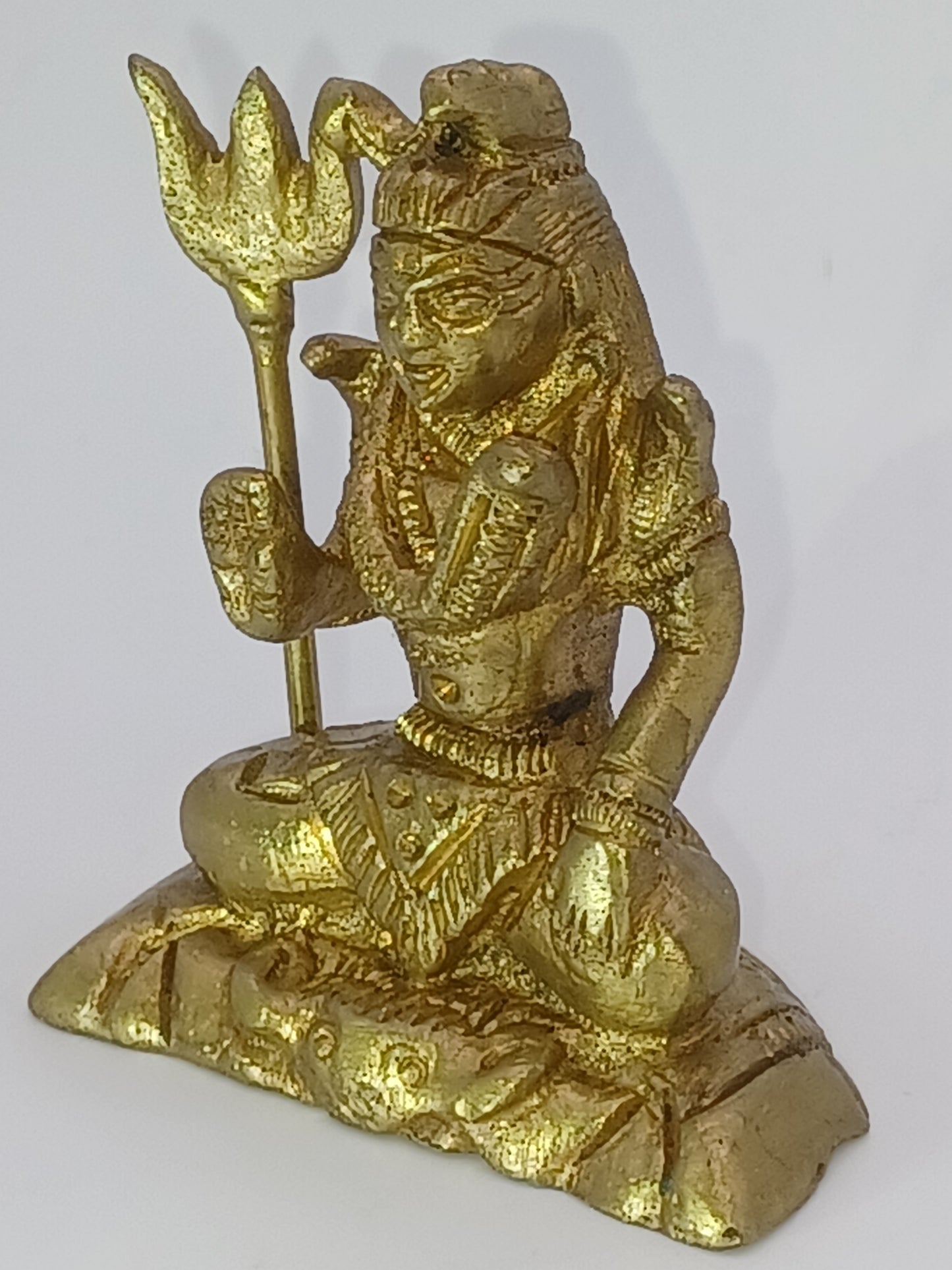 Shiva 6 cm Messing 90g Feng Shui Gottheit Altarfigur Statue Skulptur Figur