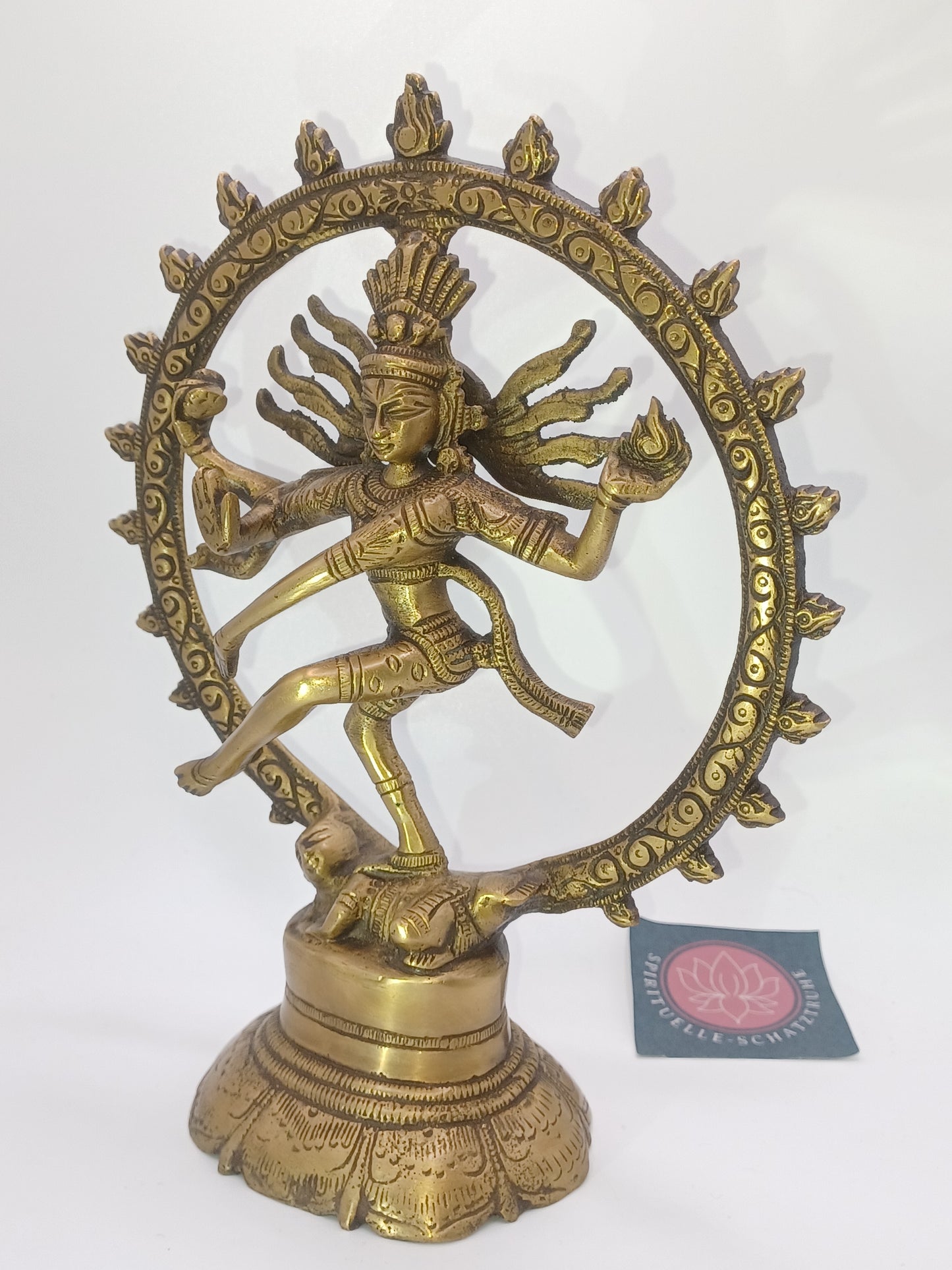 Shiva 20 cm Messing Statue Skulptur Figur Feng Shui Shiva Nataraja 630 g