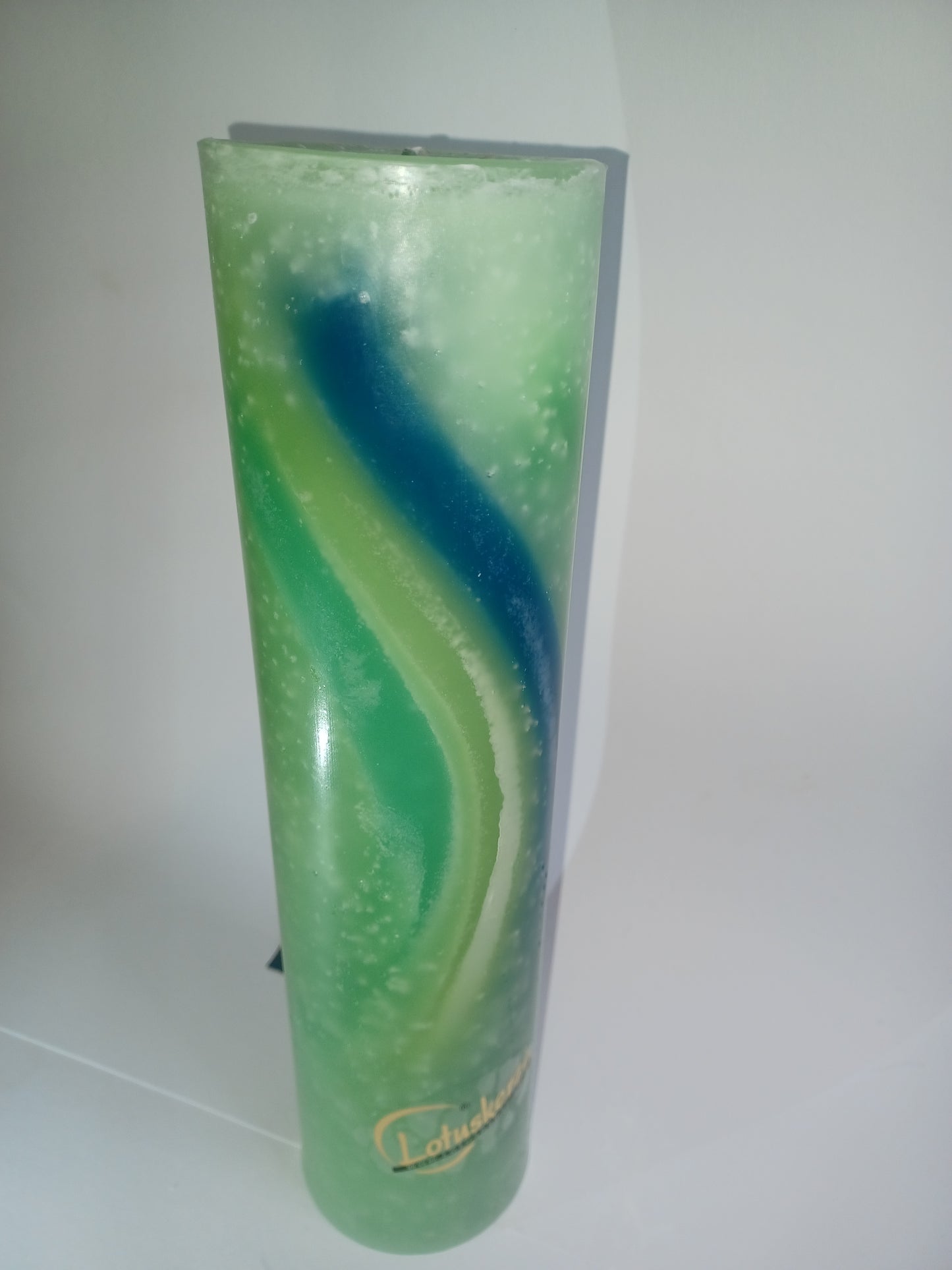 Aquarell Lotuskerze 28 cm hoch Candela Kerze