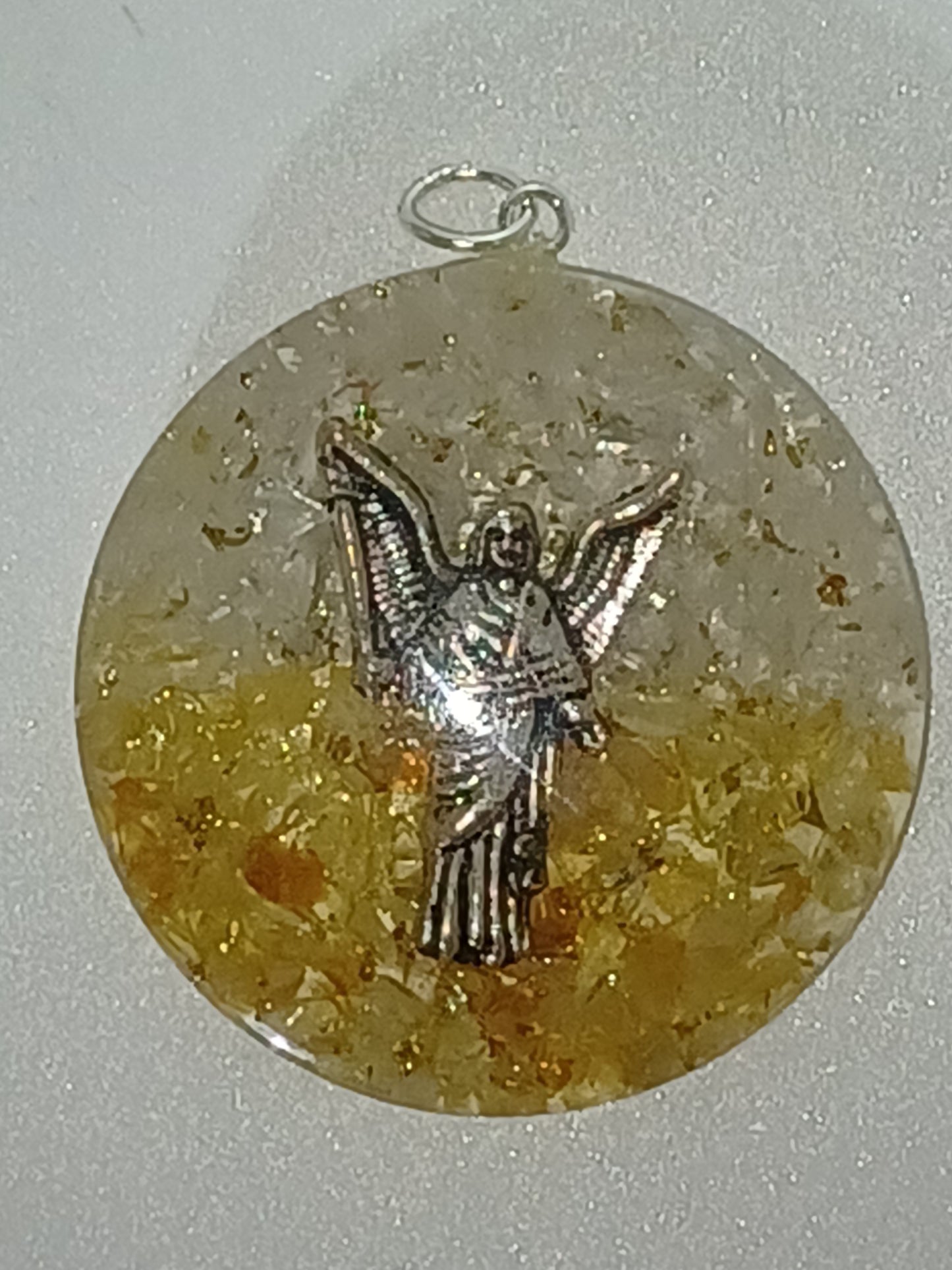 Orgonit Anhänger Erzengel Uriel 4 cm Engel Schutz
