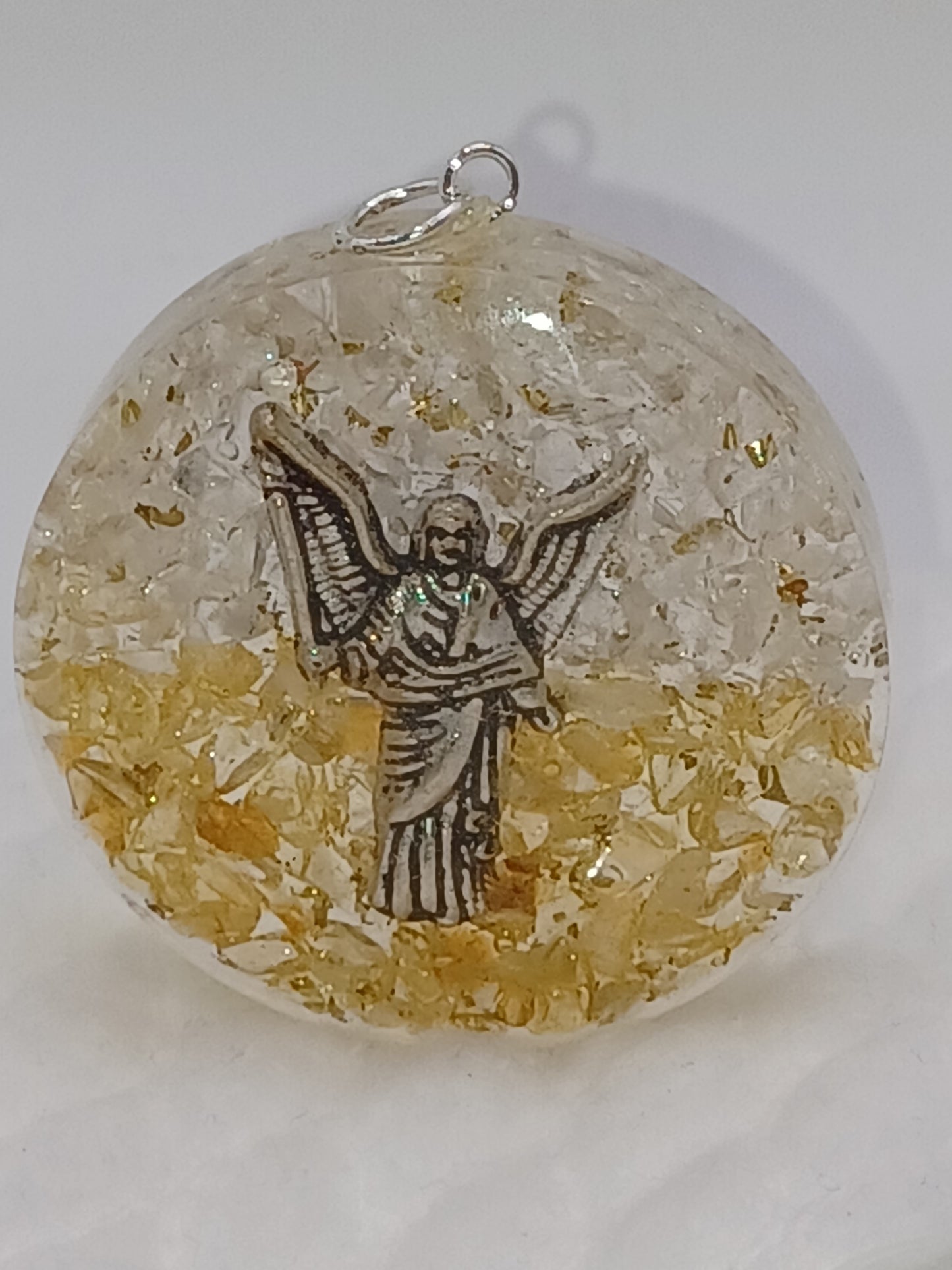 Orgonit Anhänger Erzengel Uriel 4 cm Engel Schutz