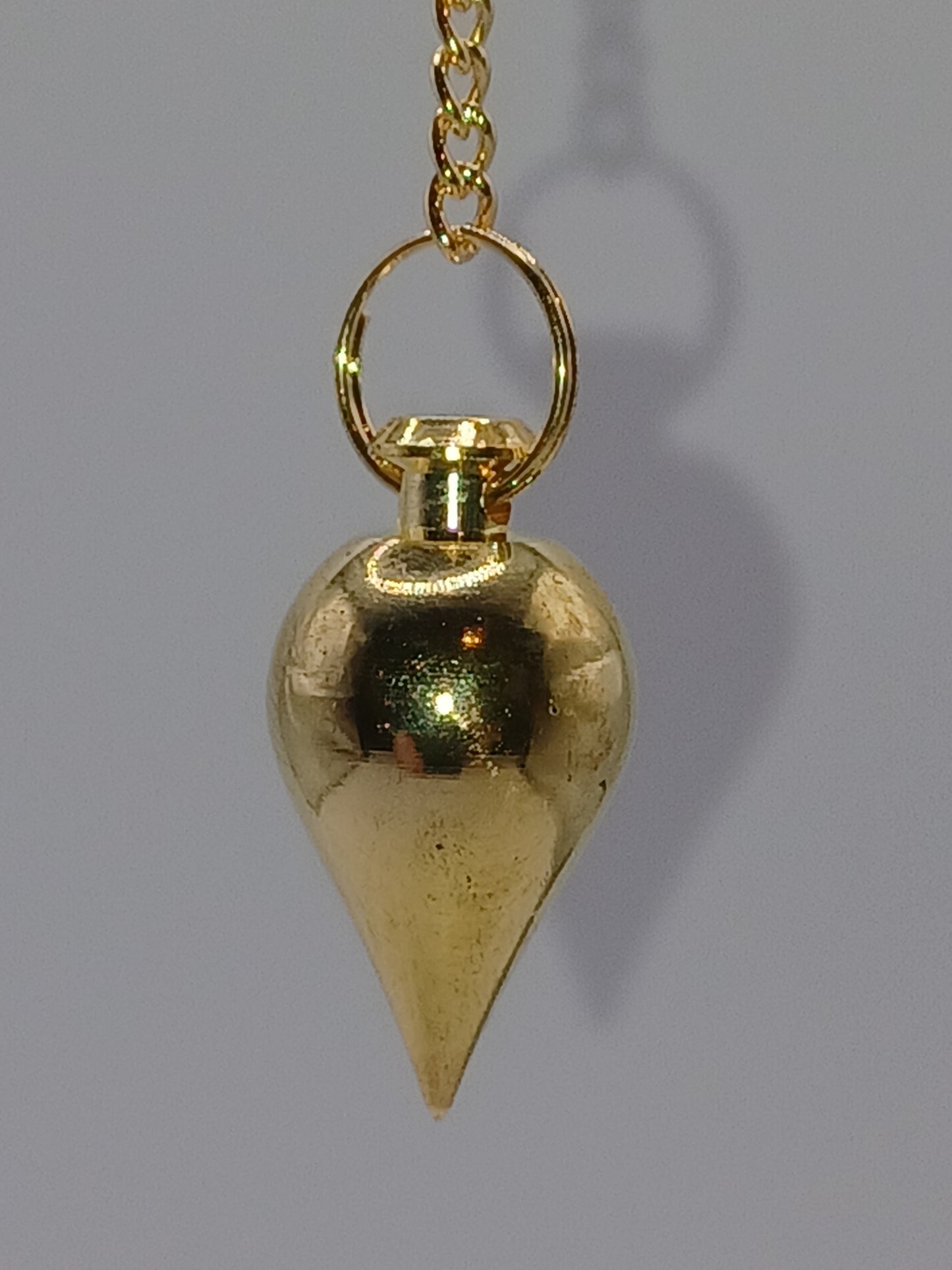 Tropfenpendel Messing vergoldet H:24mm 15 g