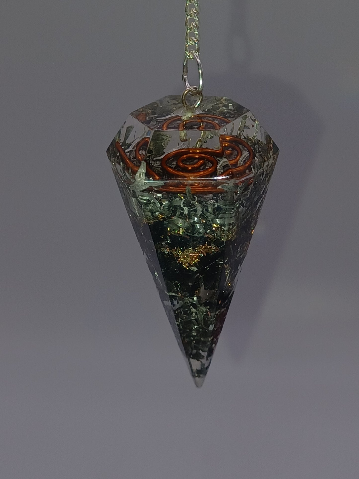Orgonpendel Obsidian Höhe 42 mm Orgon Pendel