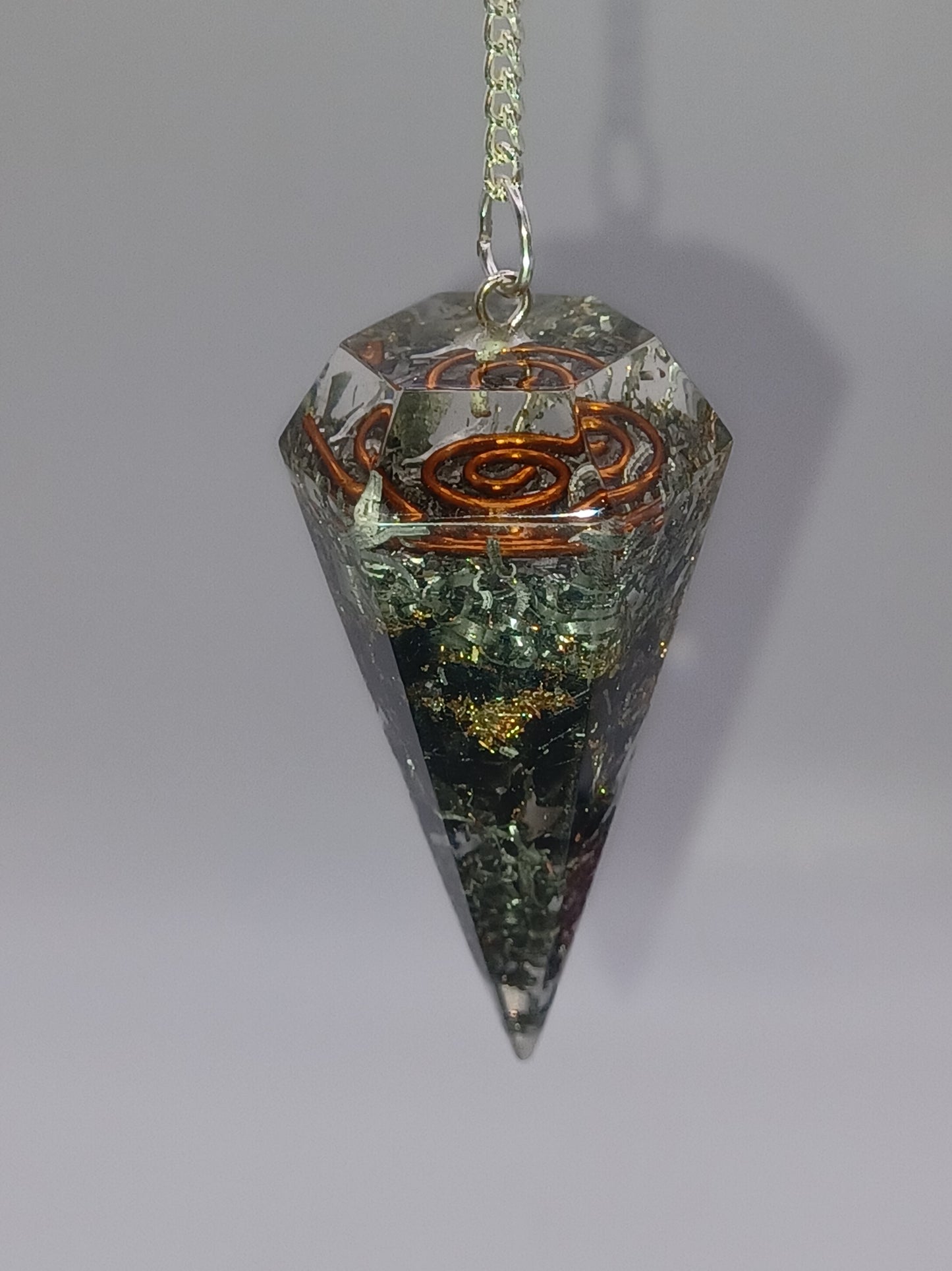 Orgonpendel Obsidian Höhe 42 mm Orgon Pendel
