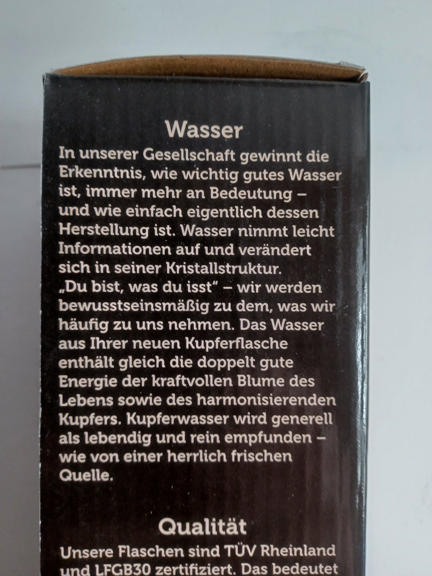Trinkflasche Kupfer 900 ml Blume des Lebens handgehämmert Ayurveda