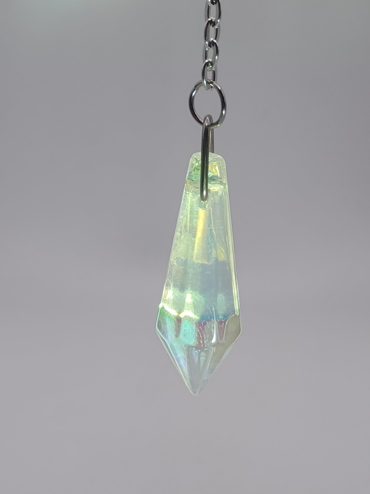 Pendel Eiskristall Opalschimmer ca. 3,4 cm