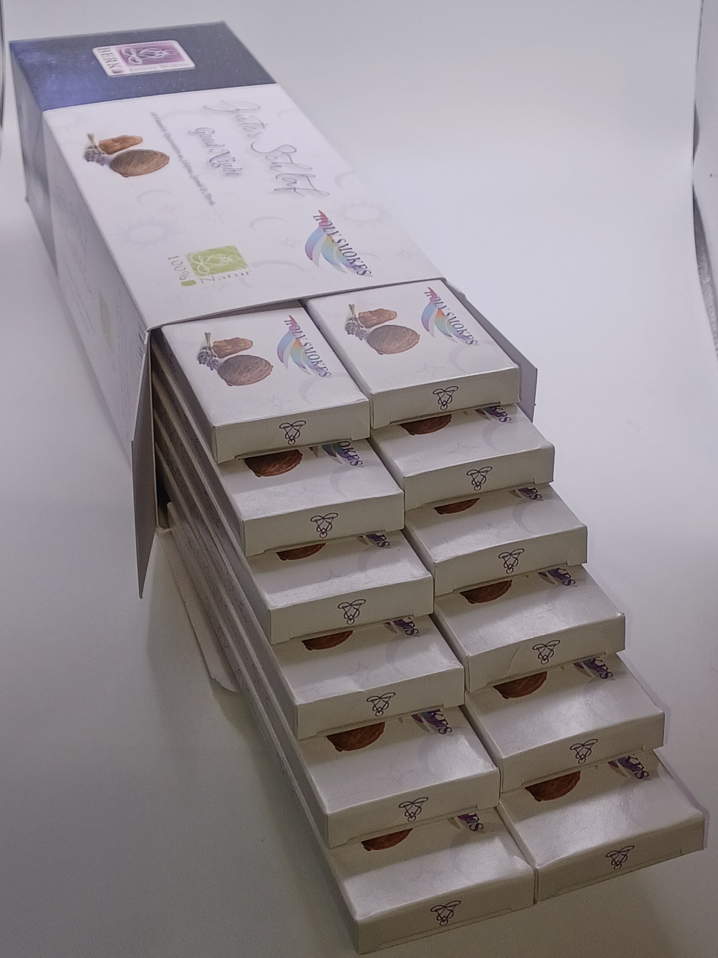 12 x Guter Schlaf Räucherstäbchen Holy Smokes 100 % Natur a 10 g