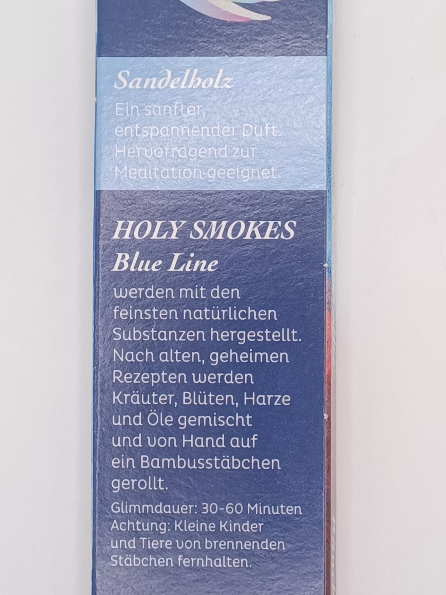 2 x Räucherstäbchen a 10 g Sandelholz Blue Line Holy Smokes Räucherstäbchen