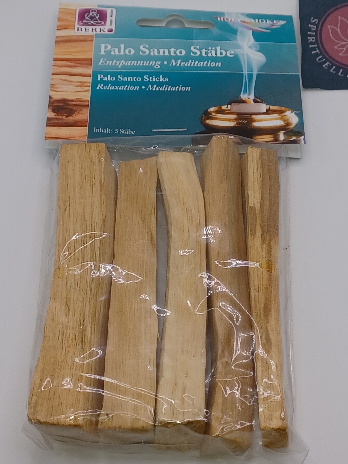 5 Palo Santo Holzstäbe Länge ca.10 cm heiliges Holz vetreibt negative Energien