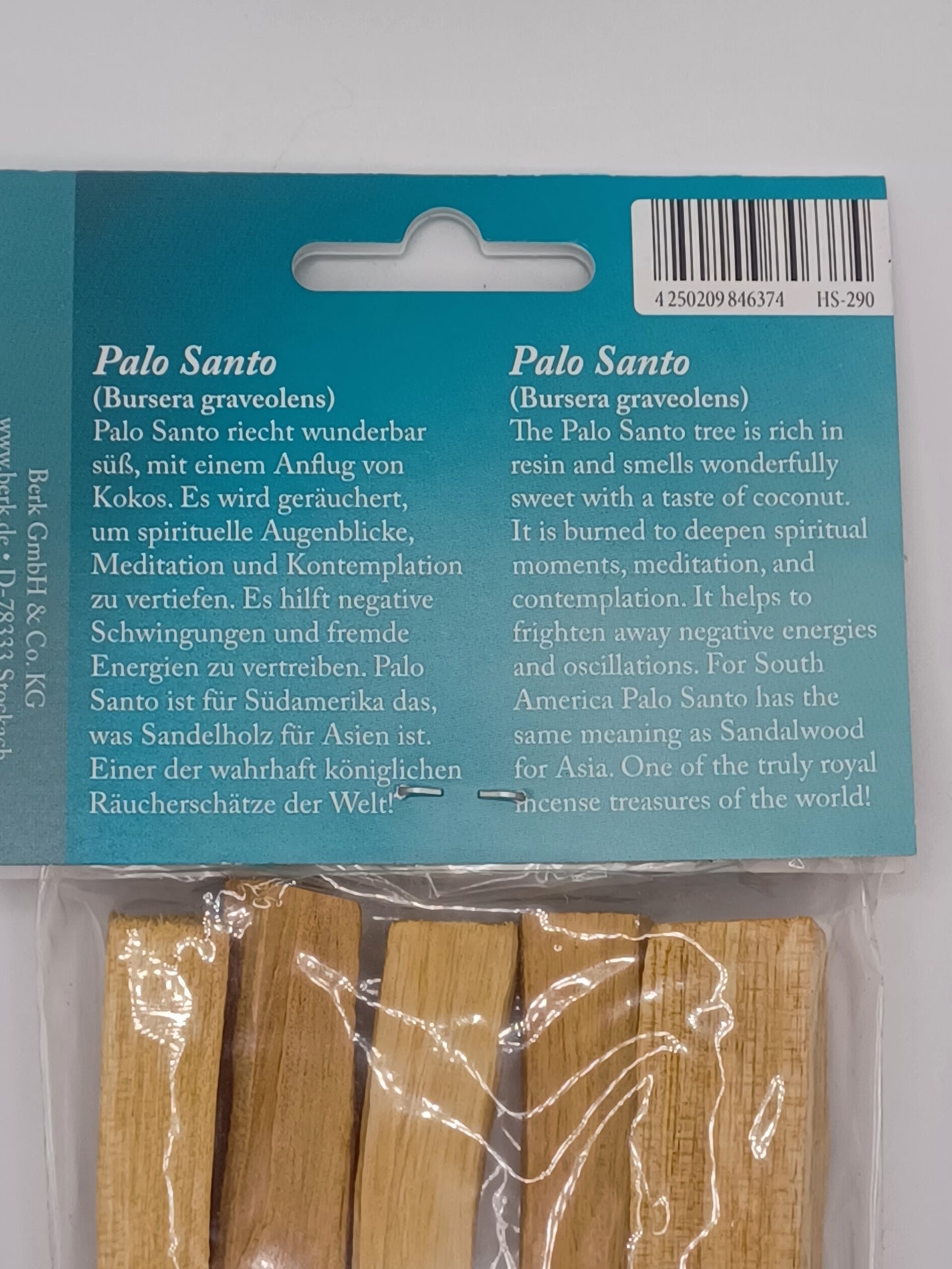 5 Palo Santo Holzstäbe Länge ca.10 cm heiliges Holz vetreibt negative Energien
