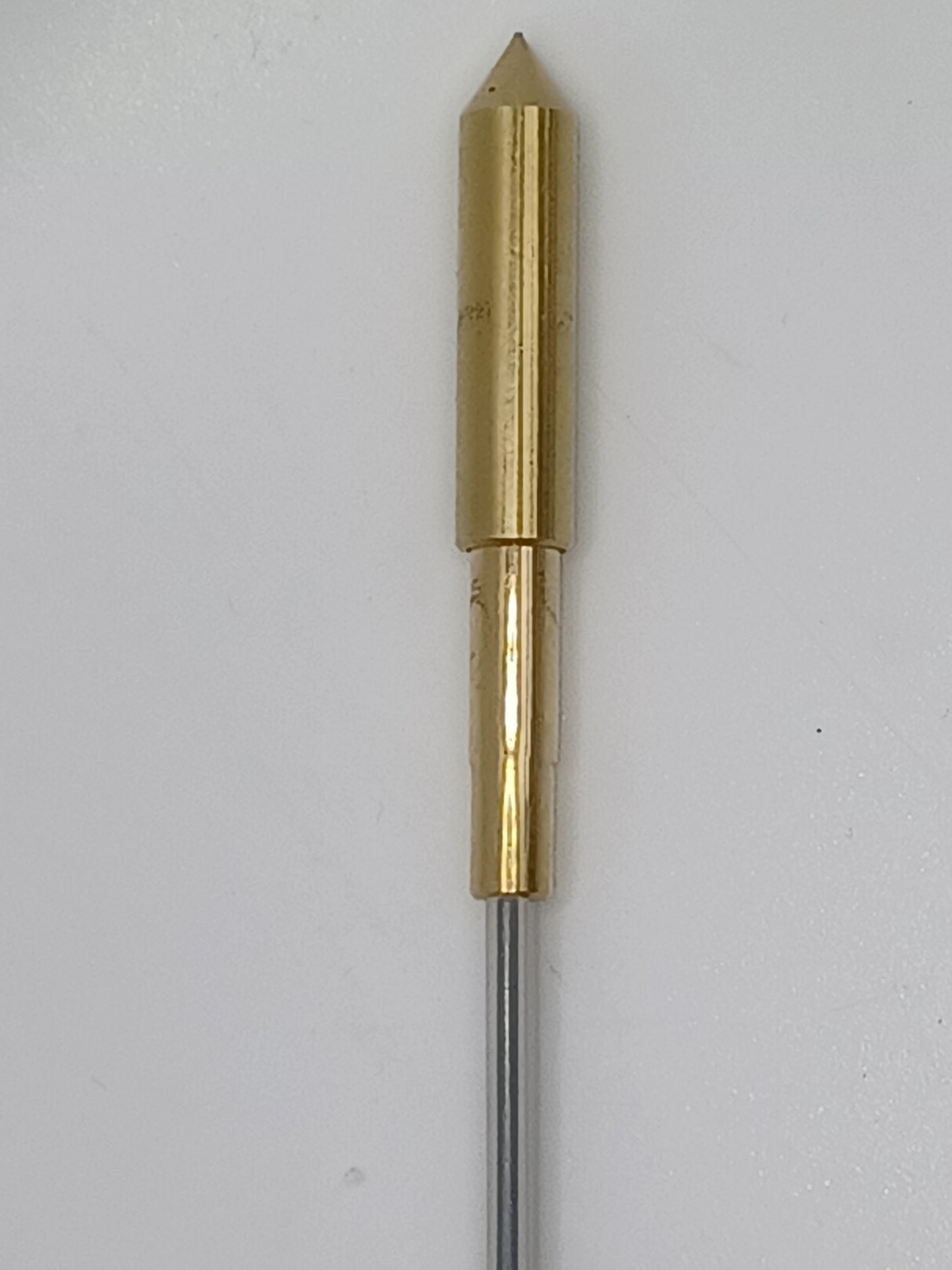Wünschelrute mit Messinggriff, 42,5 cm mit Messing Griff und Aufsatzrute