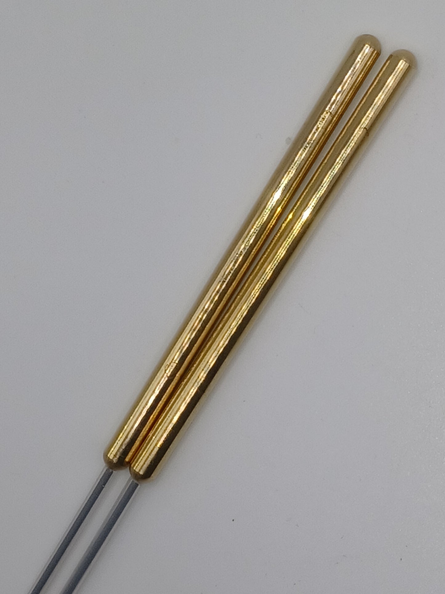 Wünschelrute mit Messinggriff, 42,5 cm mit Messing Griff und Aufsatzrute