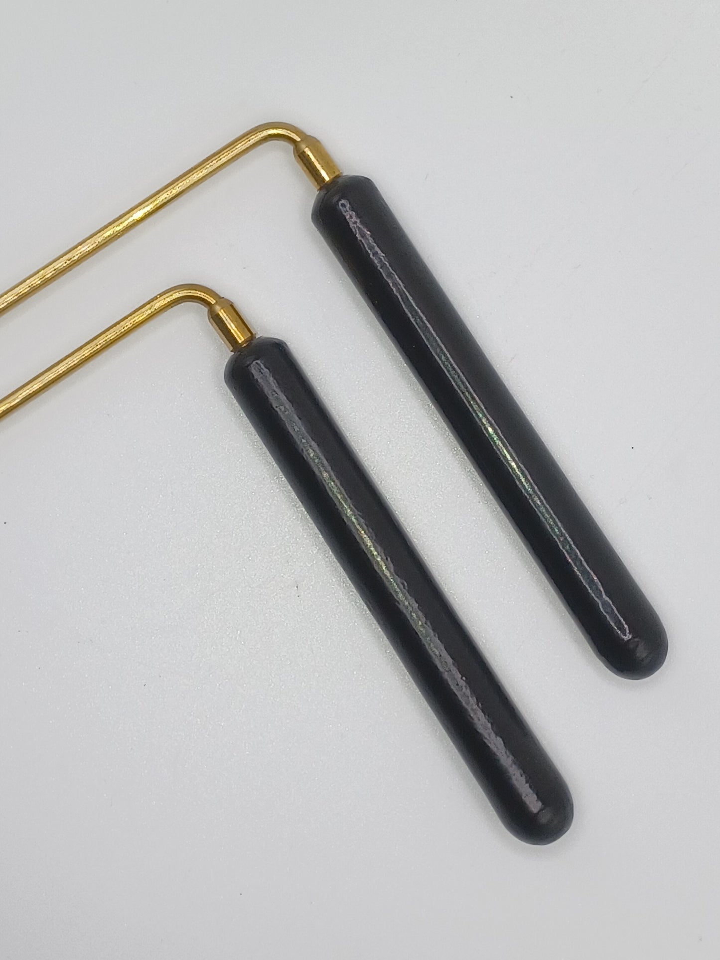 Wünschelrute mit Holzgriff ca. 38 cm zum Suchen nach dem geopathischen Netz