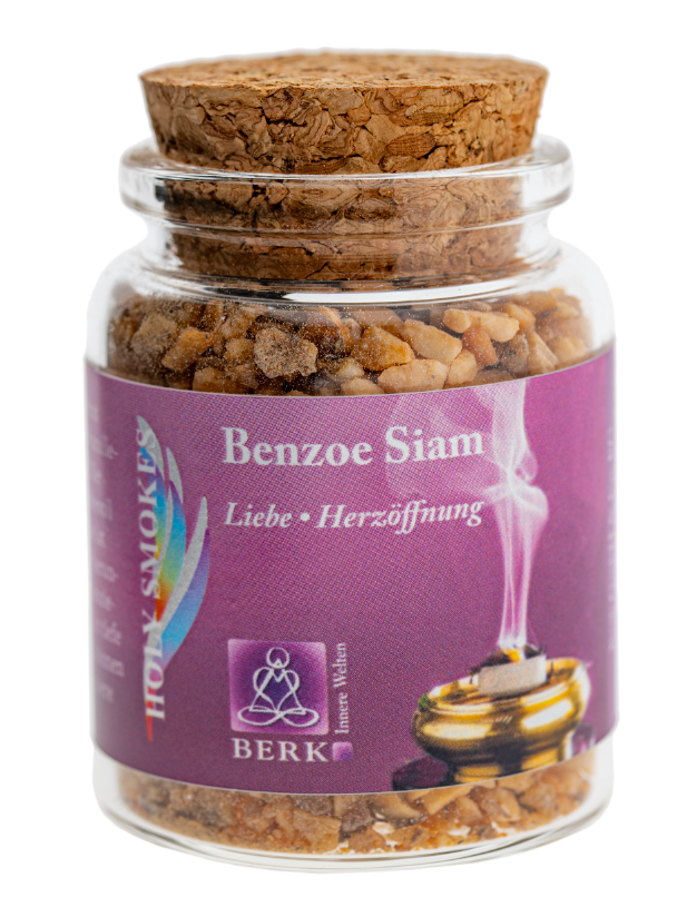 Benzoe Siam Mandeln - Reine Harze 60 ml im Glas Herzöffnung Liebe