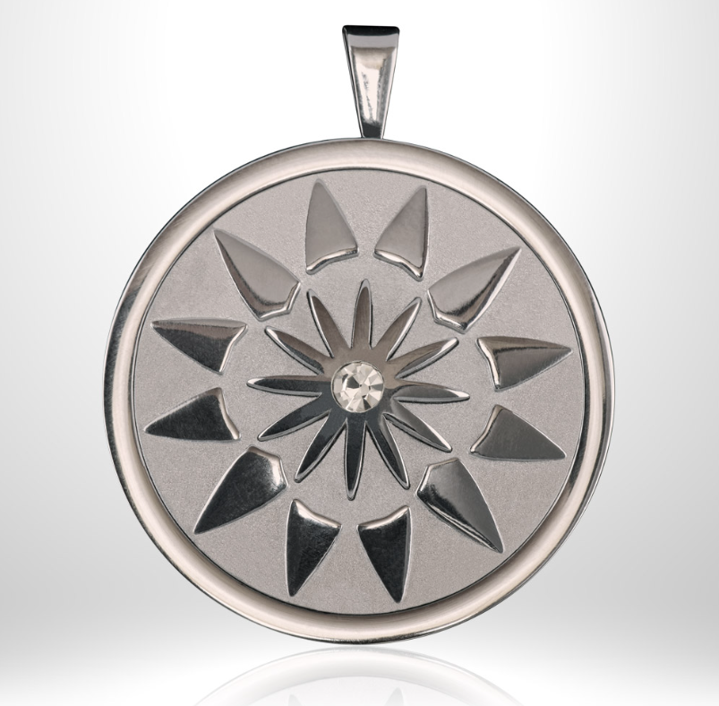 CH`UYA - ZEN Collection Anhänger Medaillon Edelstahl Wohlbefinden Vitalität