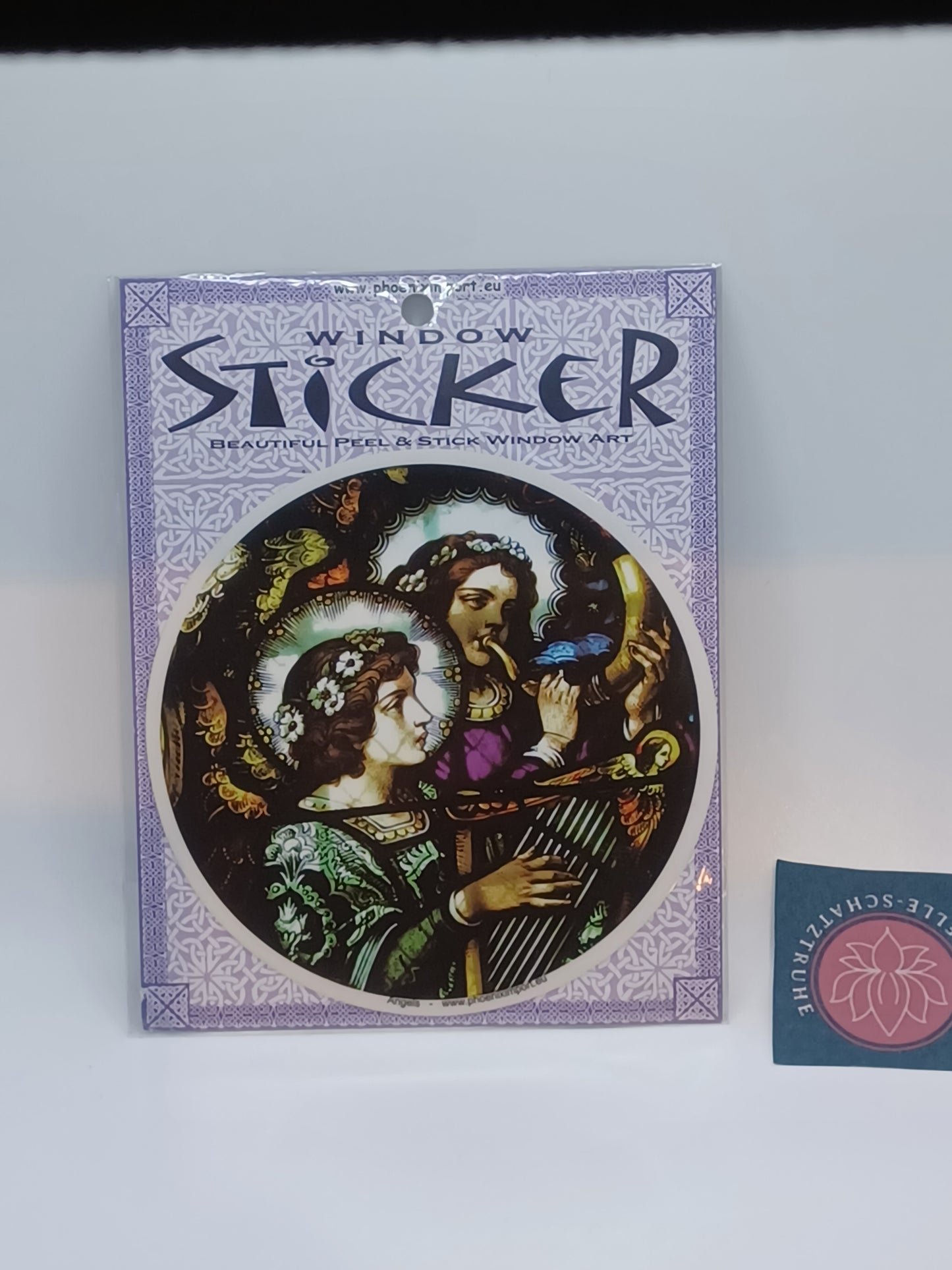 Fensterbild Engel in transluzenten Farben 10,5 cm Aufkleber