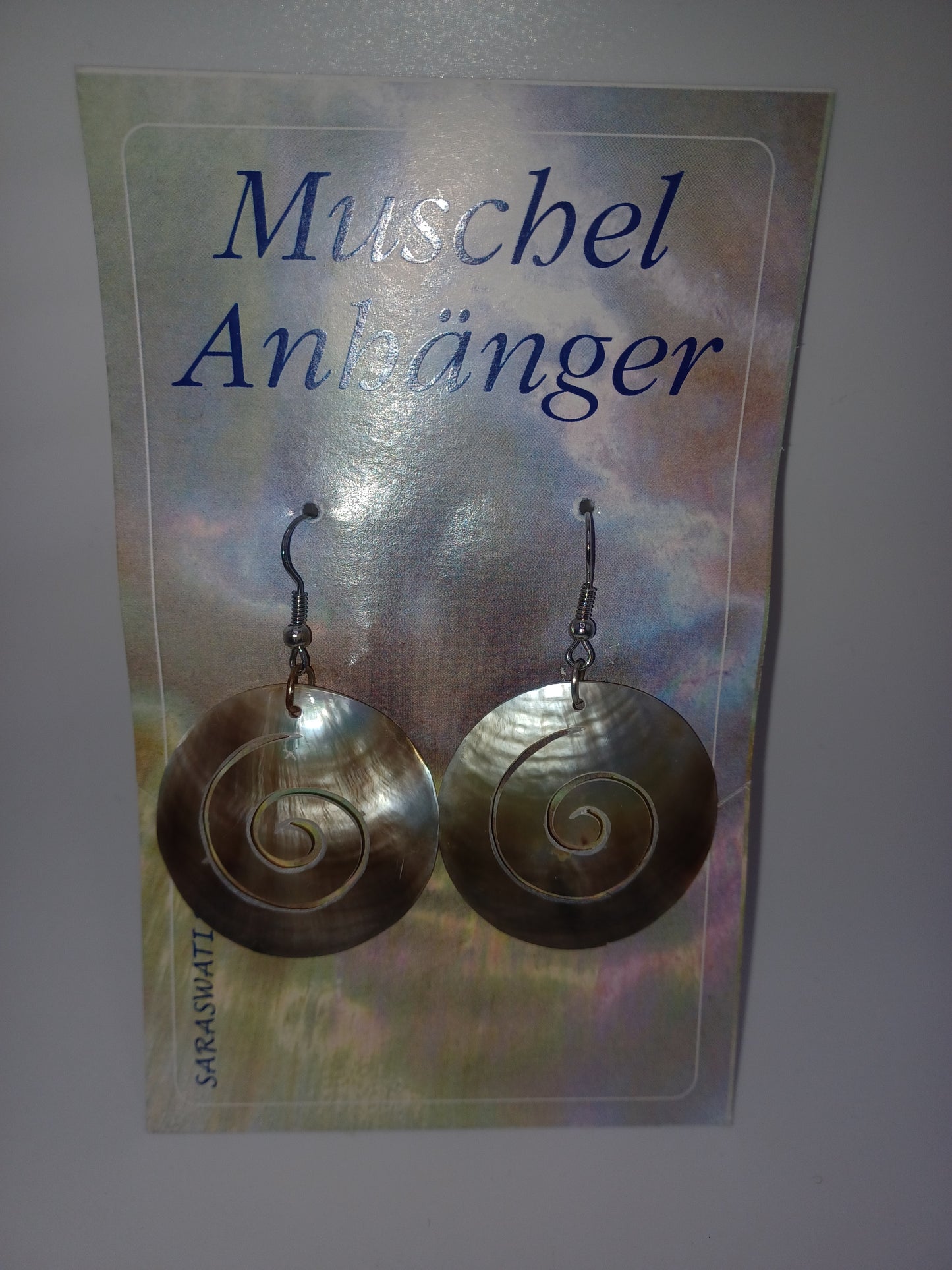 Muschel Ohrringe Spirale 2 er Set