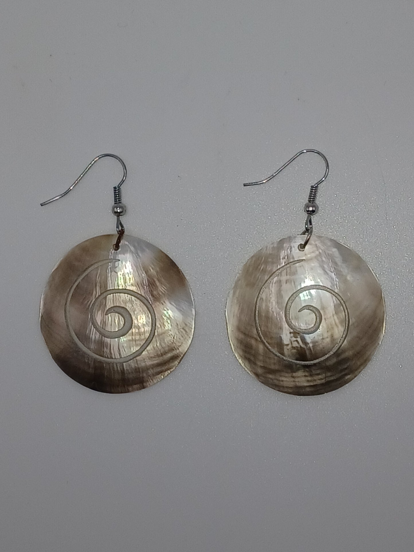 Muschel Ohrringe Spirale 2 er Set