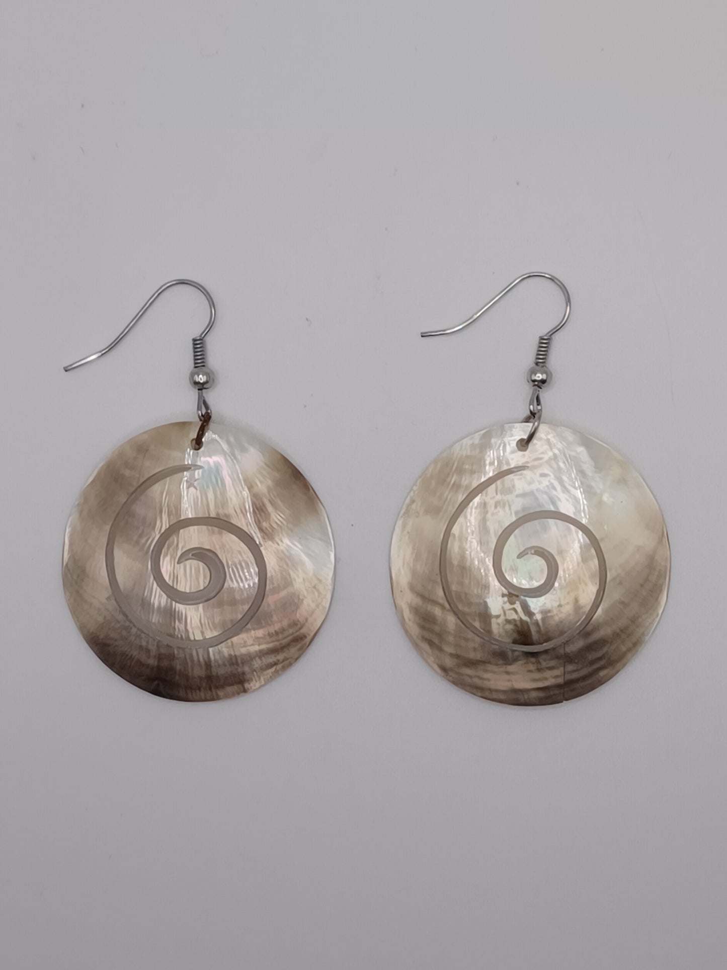 Muschel Ohrringe Spirale 2 er Set