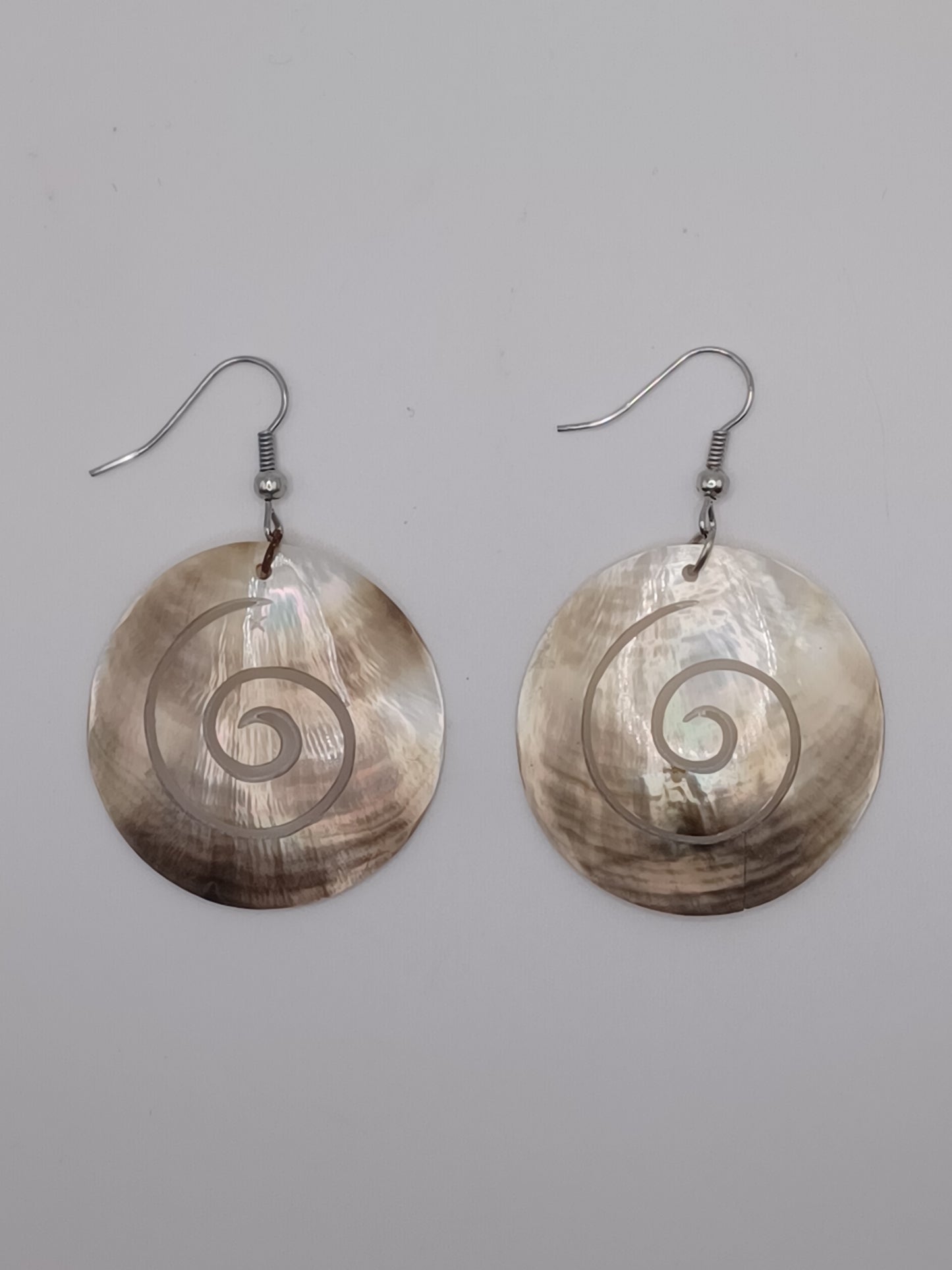 Muschel Ohrringe Spirale 2 er Set