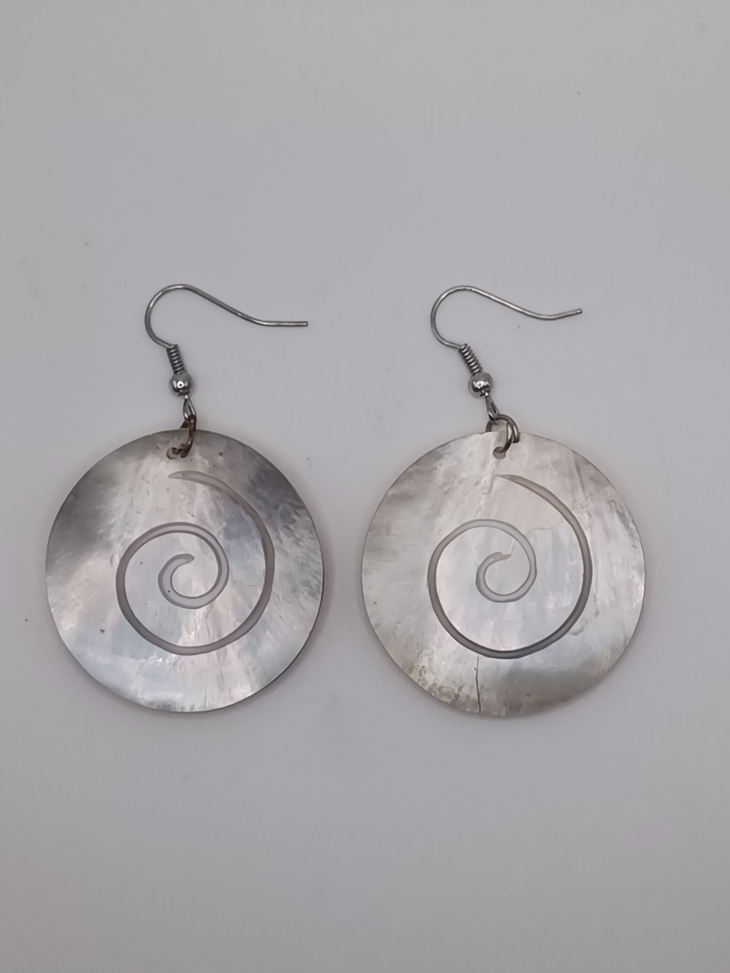 Muschel Ohrringe Spirale 2 er Set