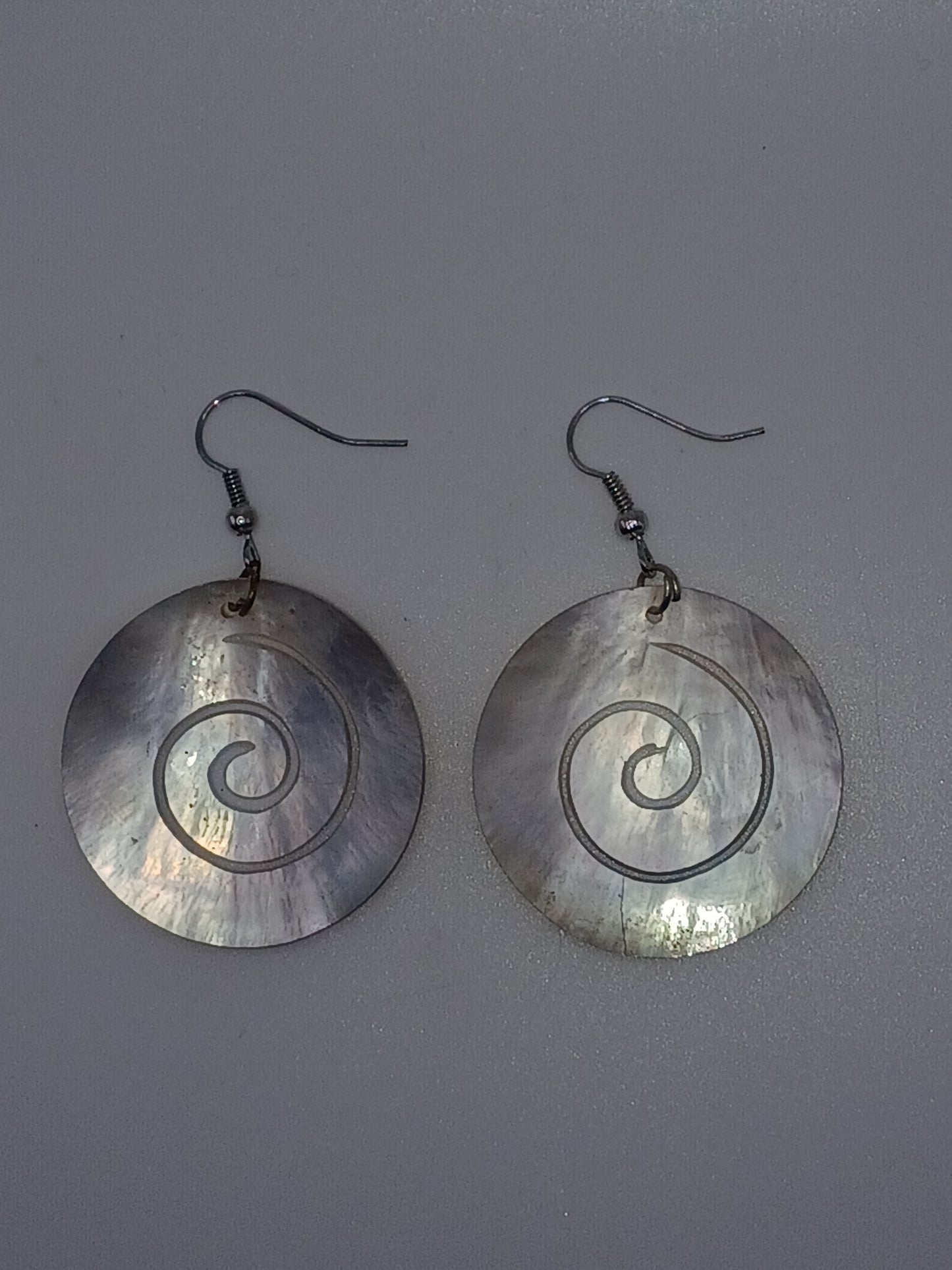 Muschel Ohrringe Spirale 2 er Set