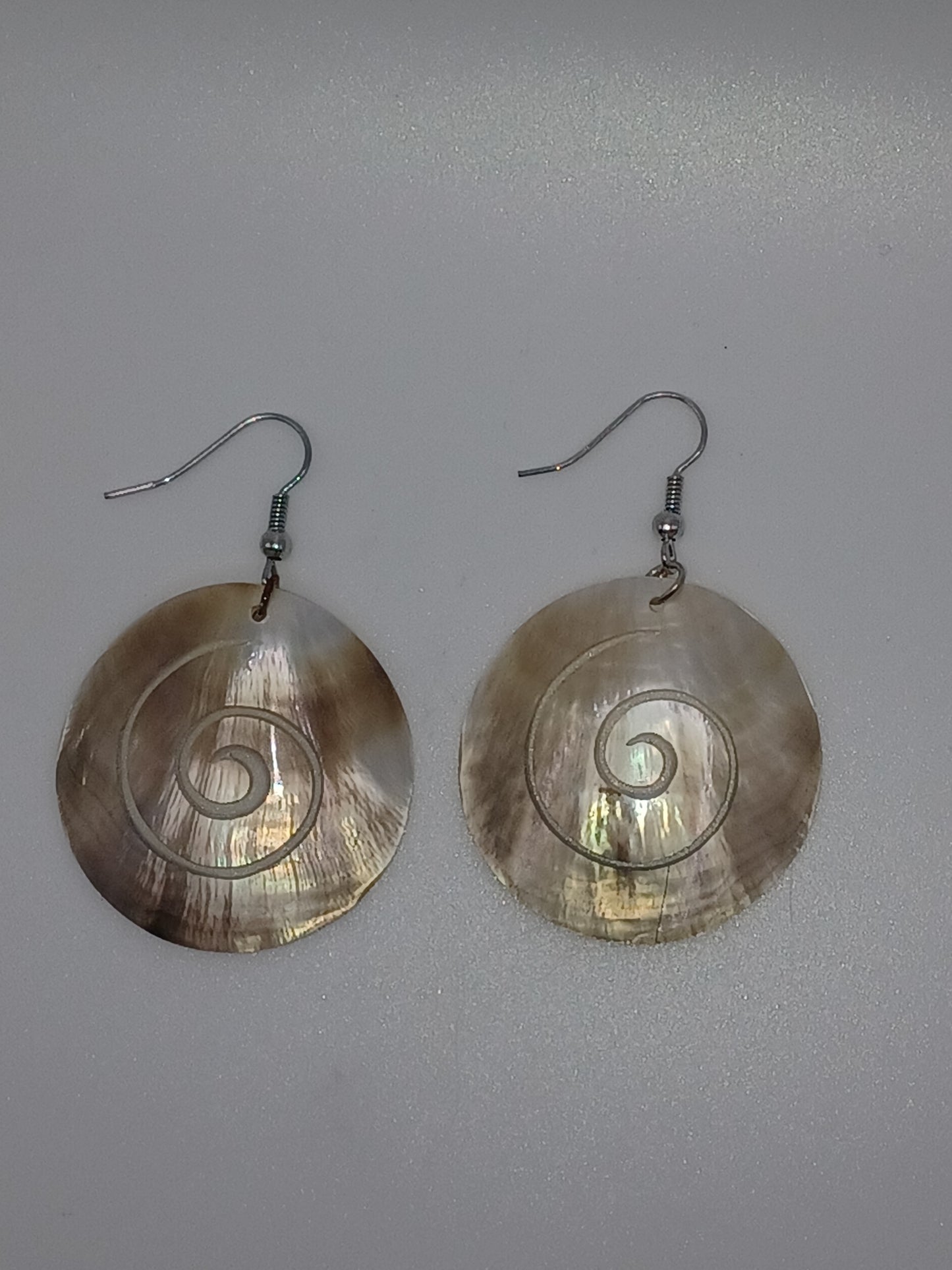 Muschel Ohrringe Spirale 2 er Set
