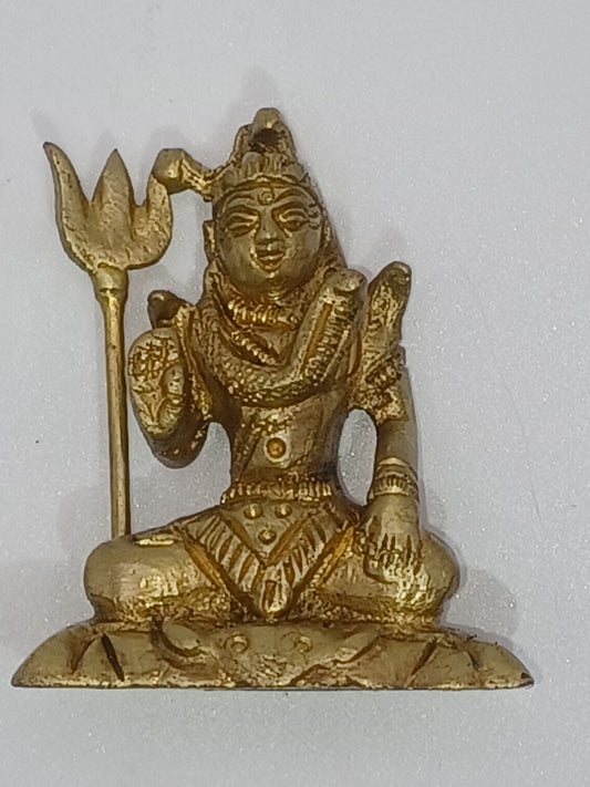 Shiva 6 cm Messing 90g Feng Shui Gottheit Altarfigur Statue Skulptur Figur