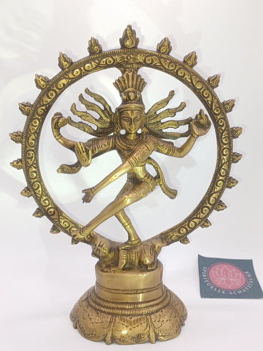 Shiva 20 cm Messing Statue Skulptur Figur Feng Shui Shiva Nataraja 630 g
