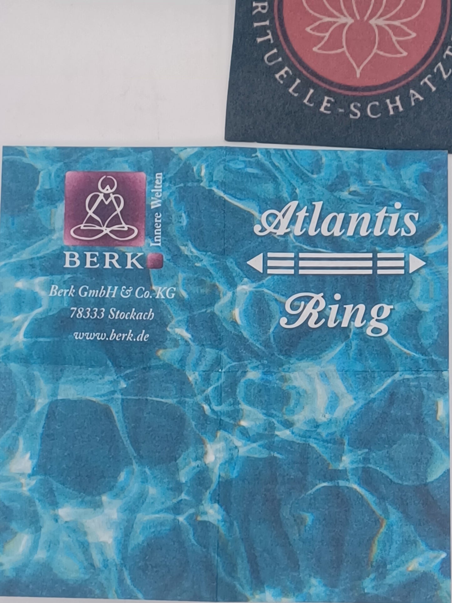 Atlantisring Silber (Damengröße) offen, 925 Sterling Silber Schutz