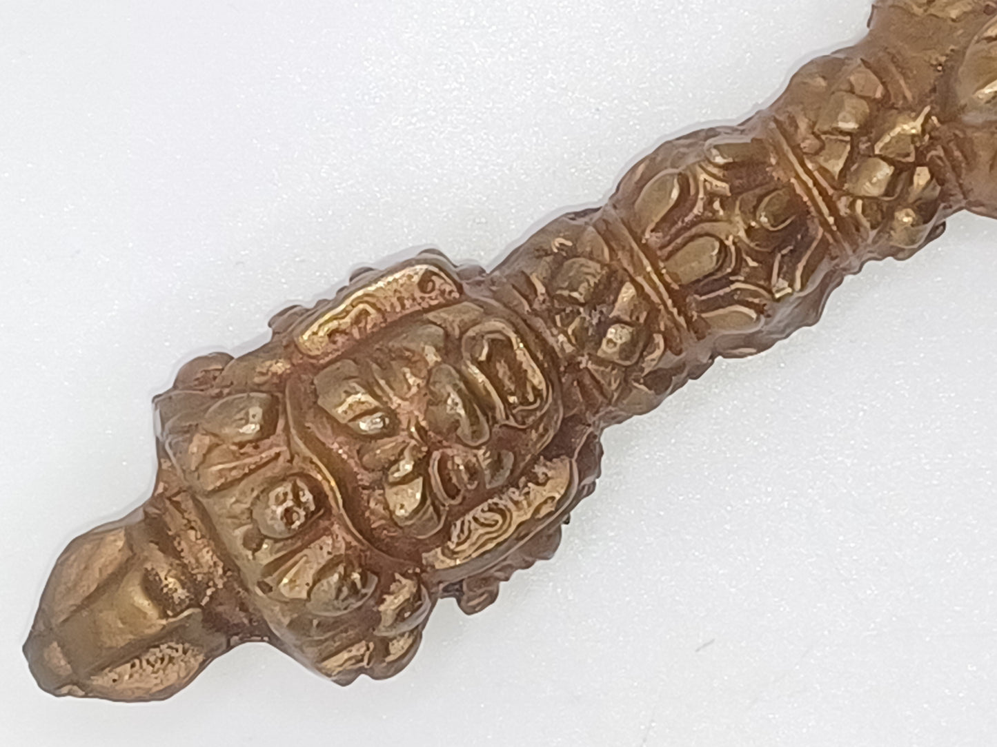 Phurba 17,5 cm aus Kupfer Dämonendolch Ritualgegenstand Schamanen