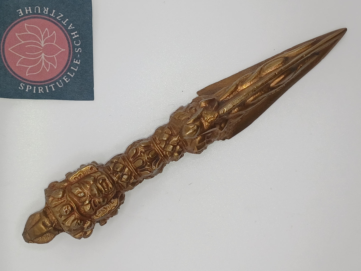 Phurba 17,5 cm aus Kupfer Dämonendolch Ritualgegenstand Schamanen